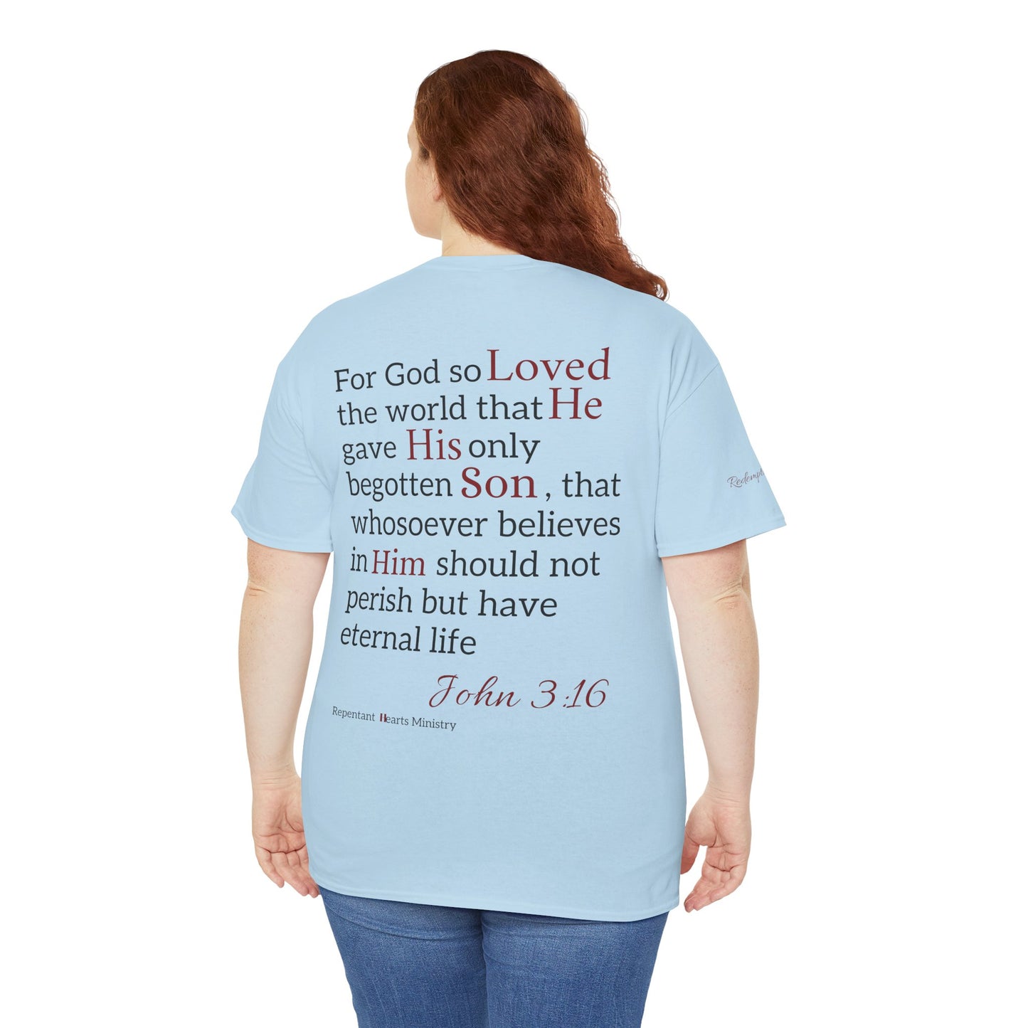 Redemption John 3:16 T-Shirt — Scripture Tee