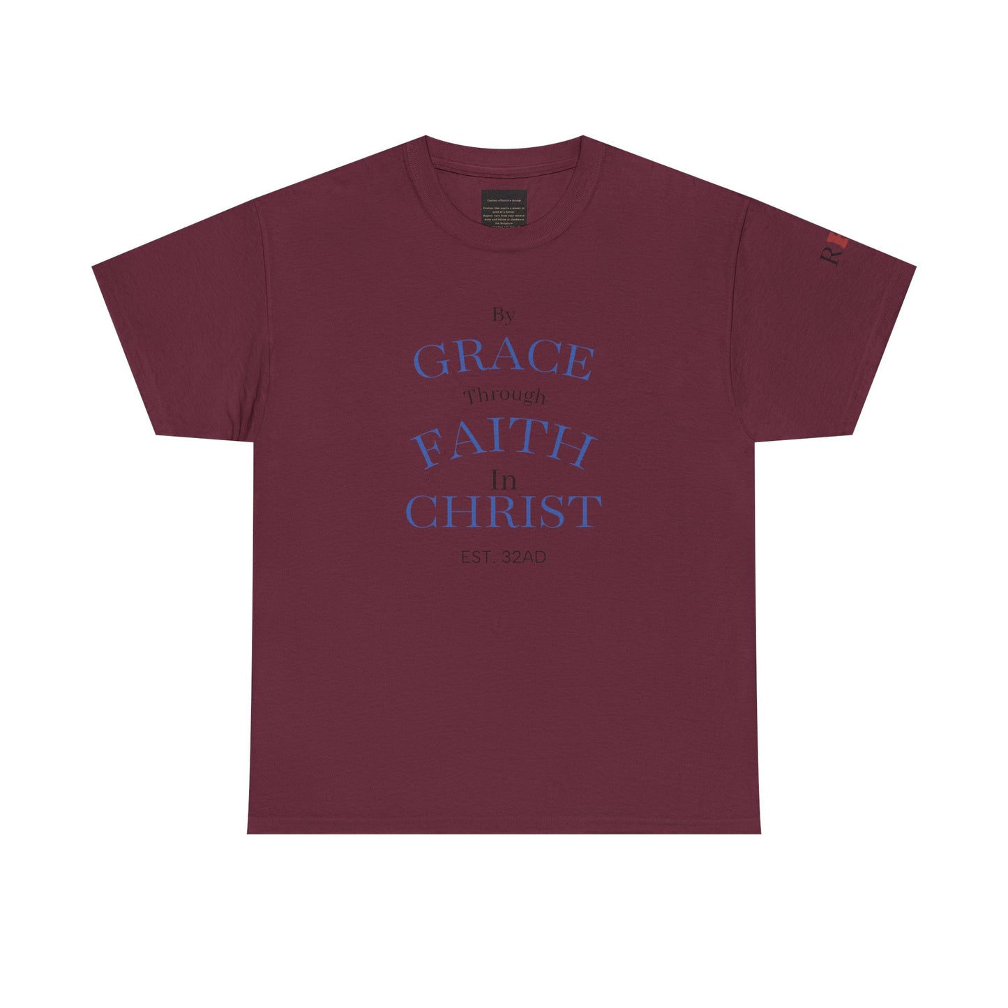 Ephesians 2:8-9 T-Shirt — "By Grace Through Faith in Christ" Christian Tee