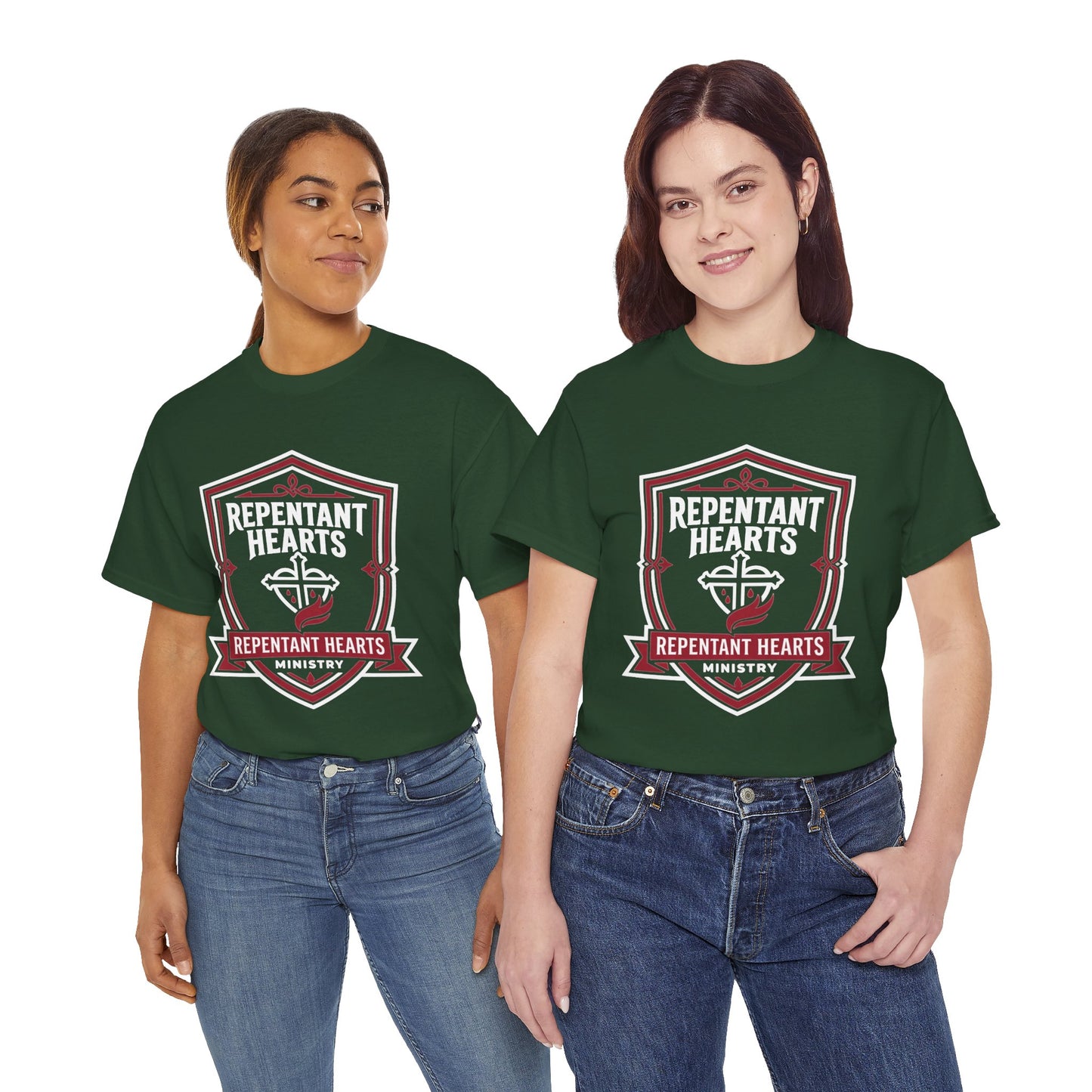 Rev 2:5 T-Shirt- Repentant Hearts Ministry Tee — RHM Logo & Menorah Back Print