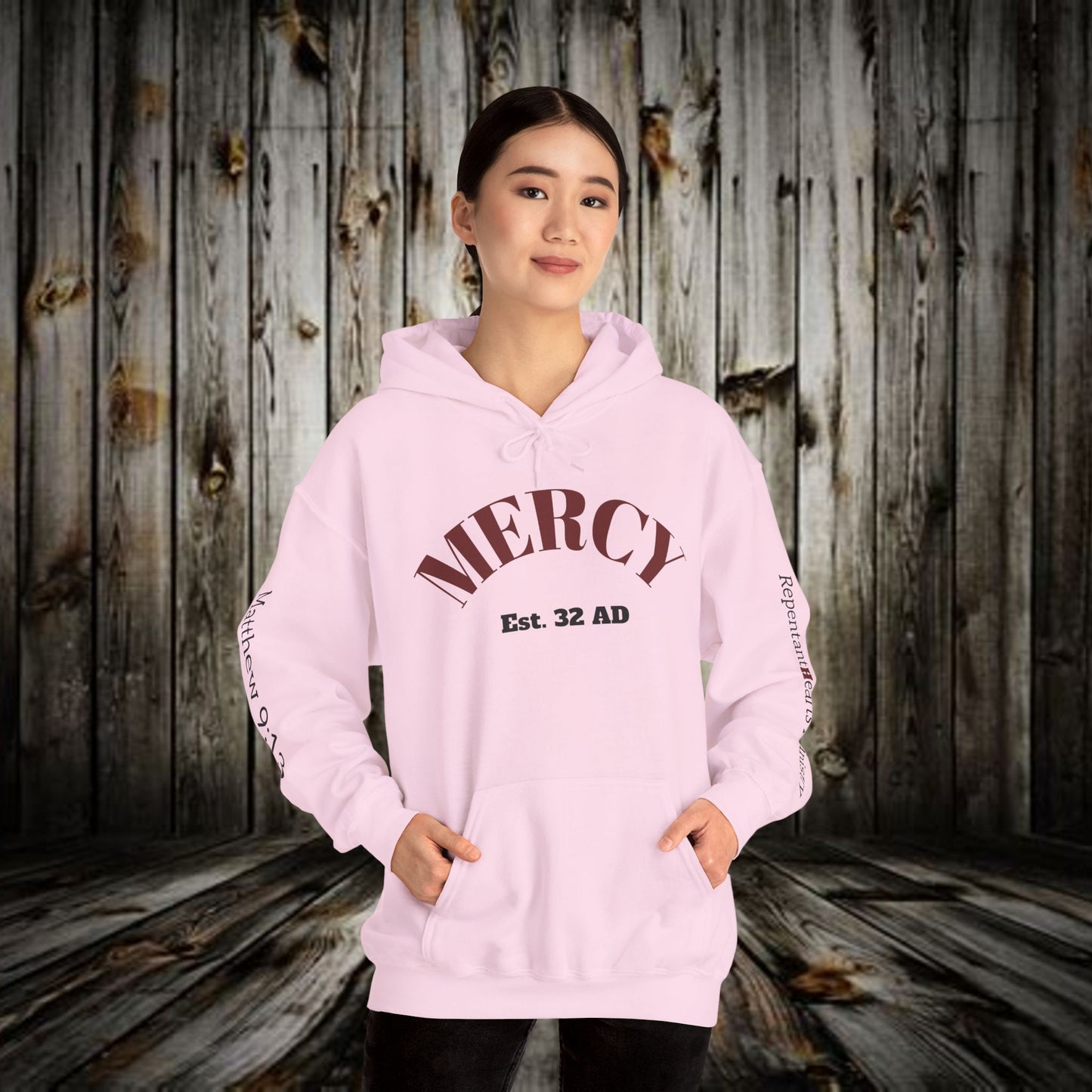 Mercy Hoodie — (Matthew 9:13) 'I Desire Mercy' Scripture Pullover