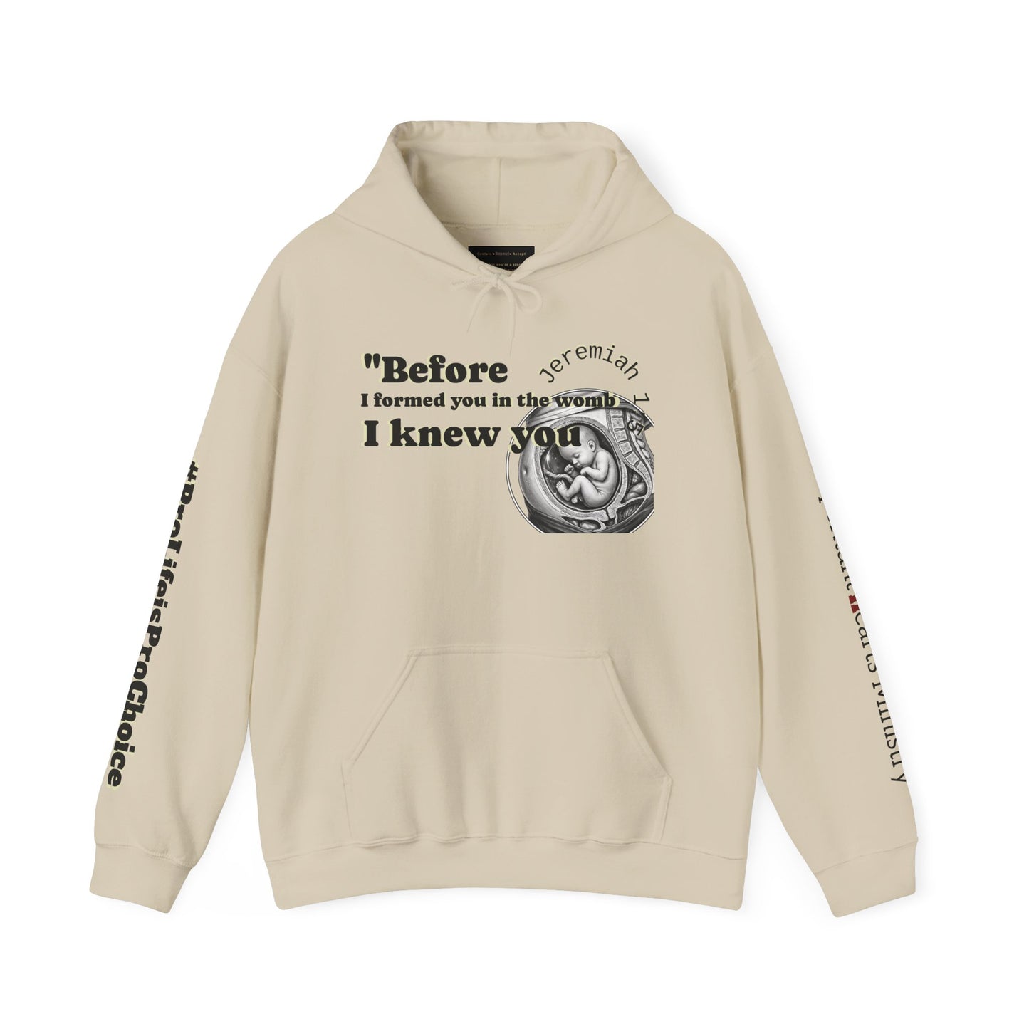 Abolish Abortion Heavy Blend™ Jeremiah 1:5 Hooded Sweatshirt