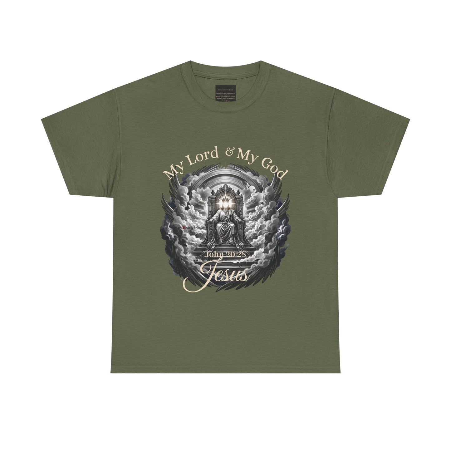 Jesus on the Throne "My Lord & My God" Christian Faith Tee