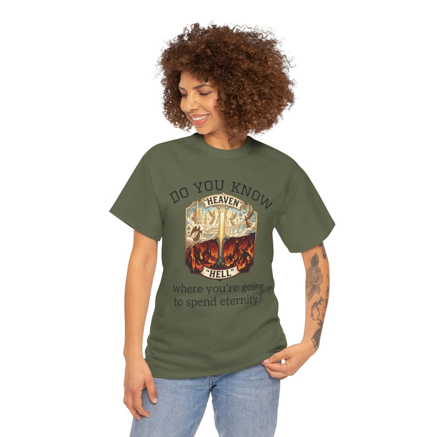 "Do You Know Where You’re Going? / Ask Me About Jesus"- Gospel Tee