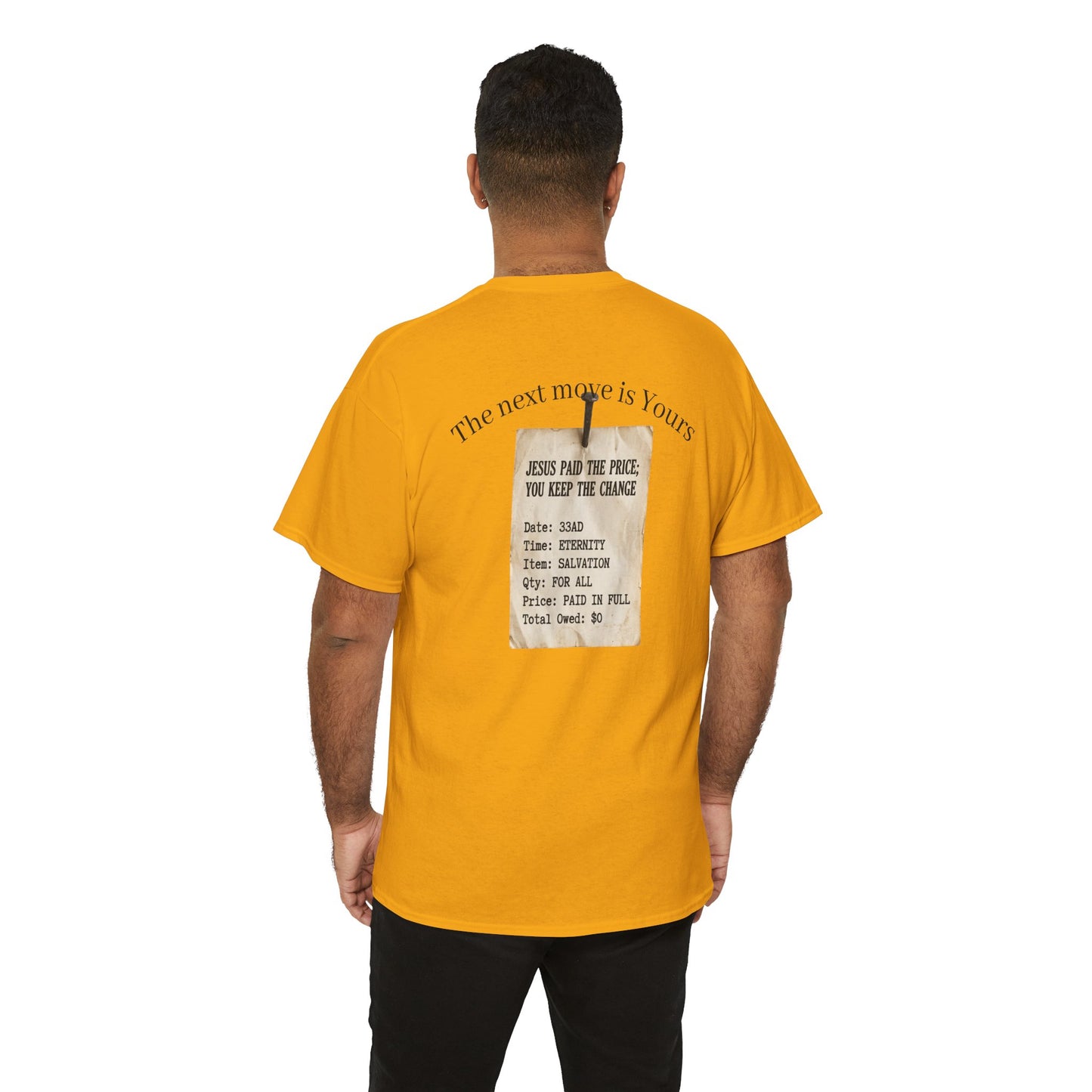 Your Debt Is Paid Romans 6:23 Inspirational- Christian Cross T-Shirt
