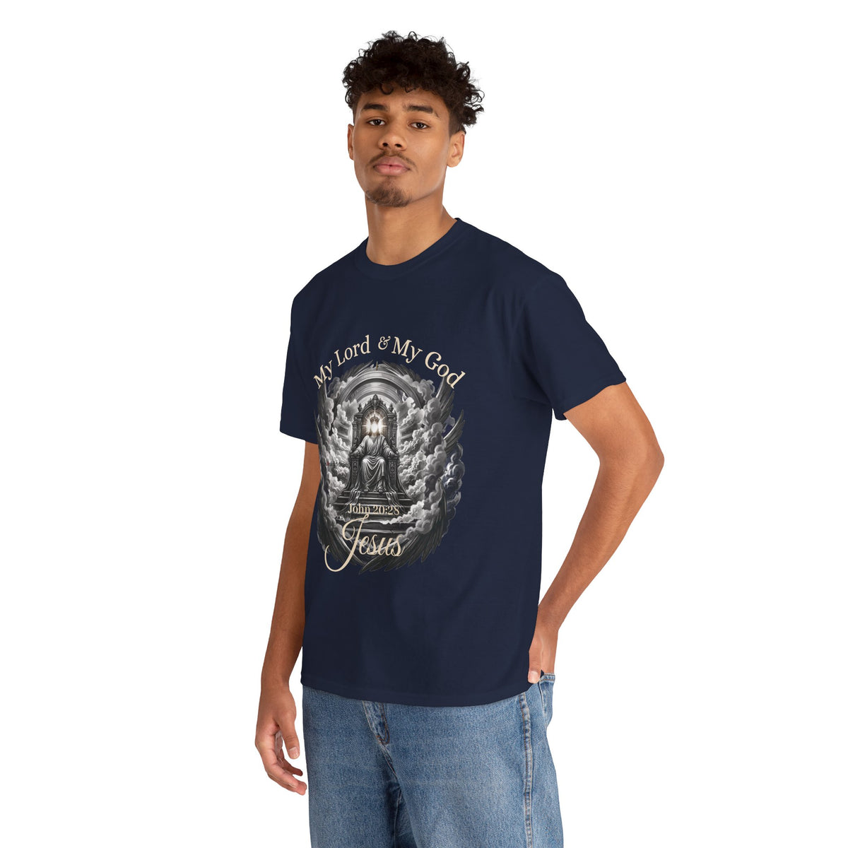 Jesus on the Throne "My Lord & My God" Christian Faith Tee