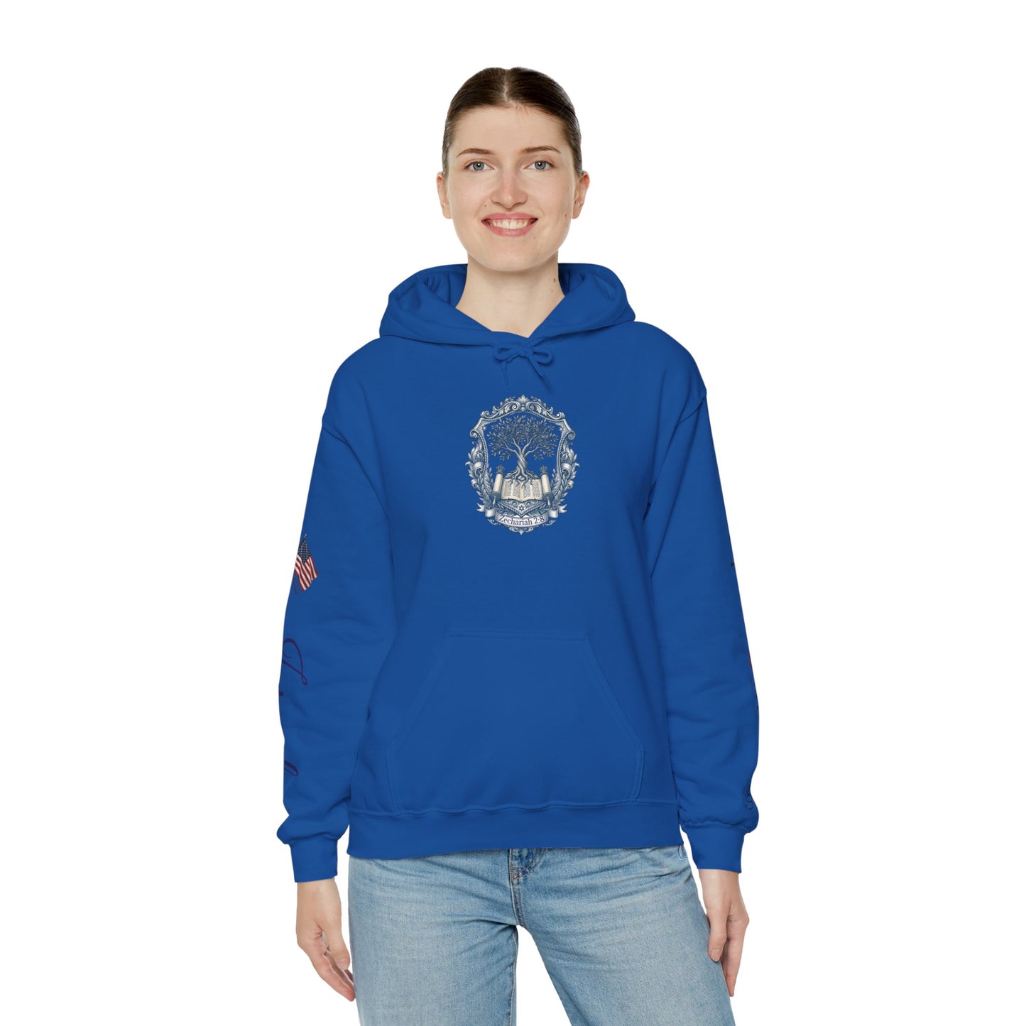 Israel Zechariah 2:8 Hoodie — Isaiah62 & Romans 9- Stand with Israel