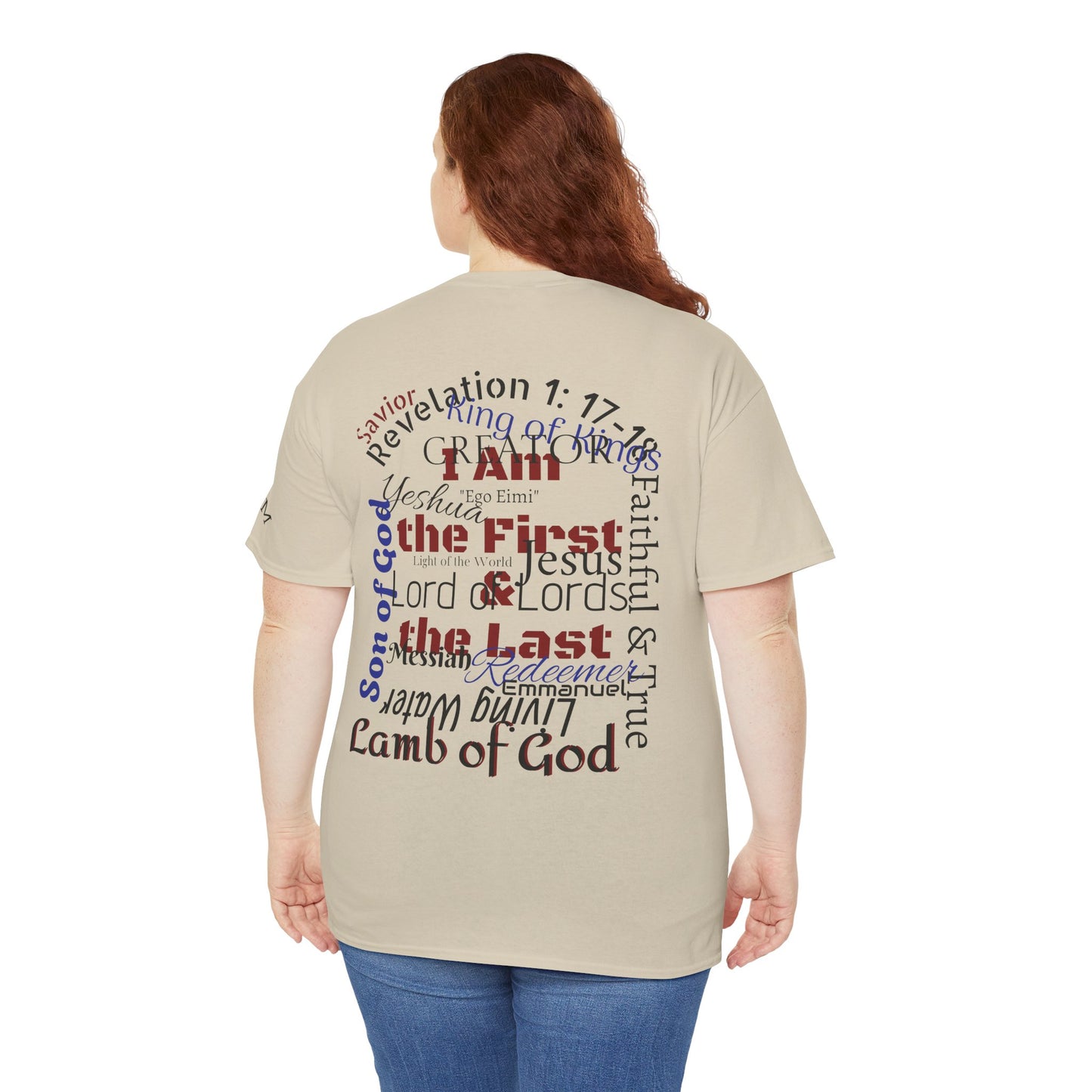 Alpha Omega T-shirt "I Am the First & the Last" Names of Jesus