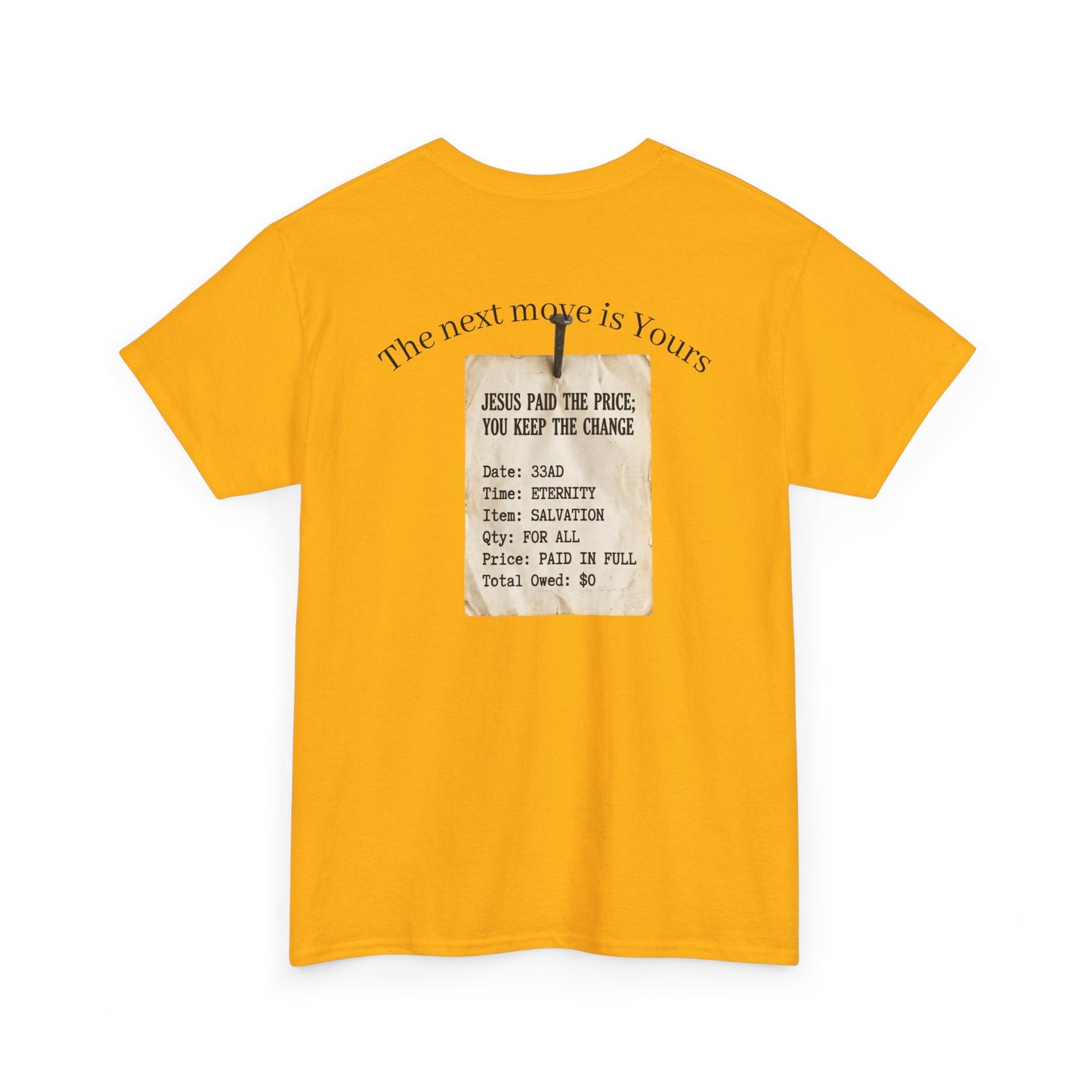 Your Debt Is Paid Romans 6:23 Inspirational- Christian Cross T-Shirt