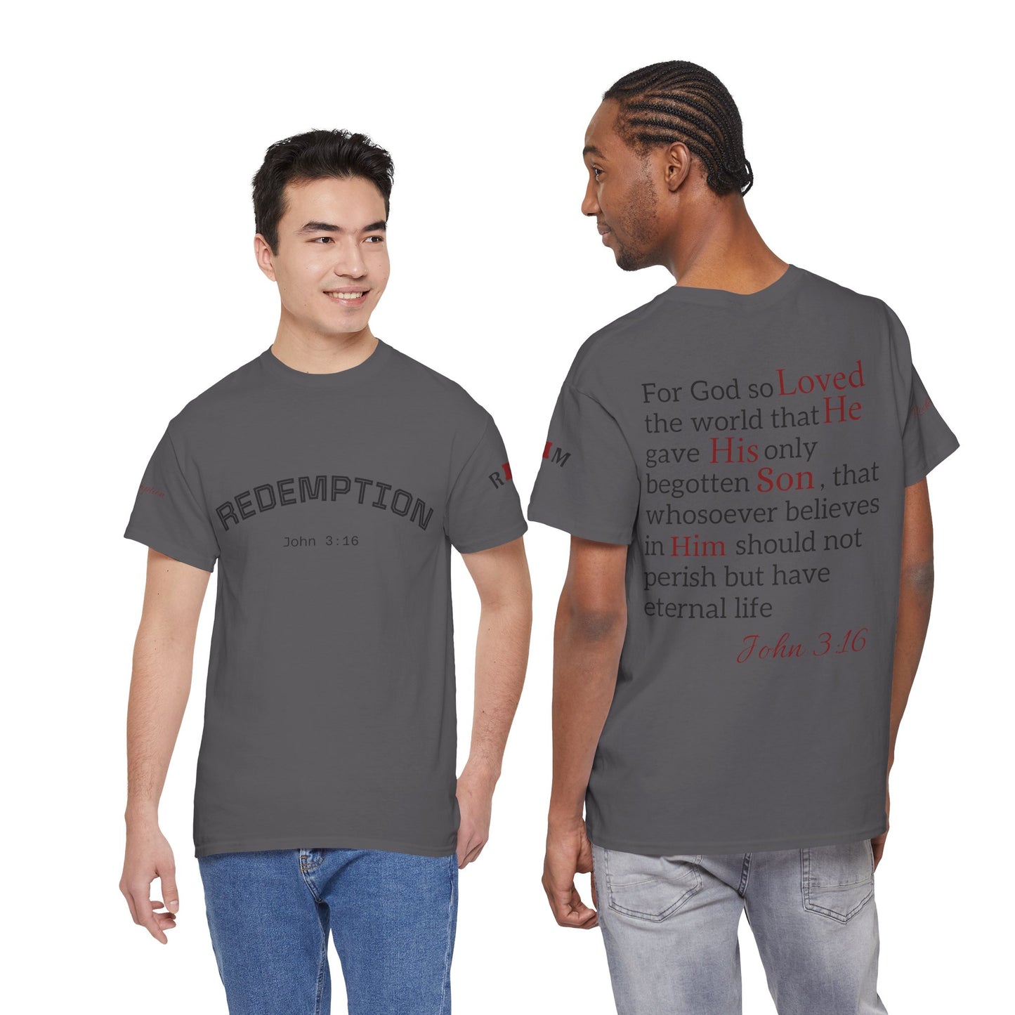 Redemption John 3:16 T-Shirt — Scripture Tee