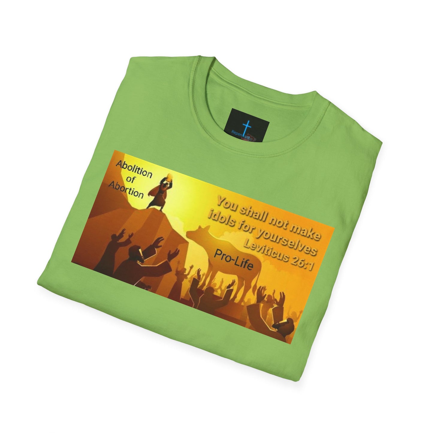 Abolition of Abortion Unisex Softstyle T-Shirt - Abolition of Abortion Design