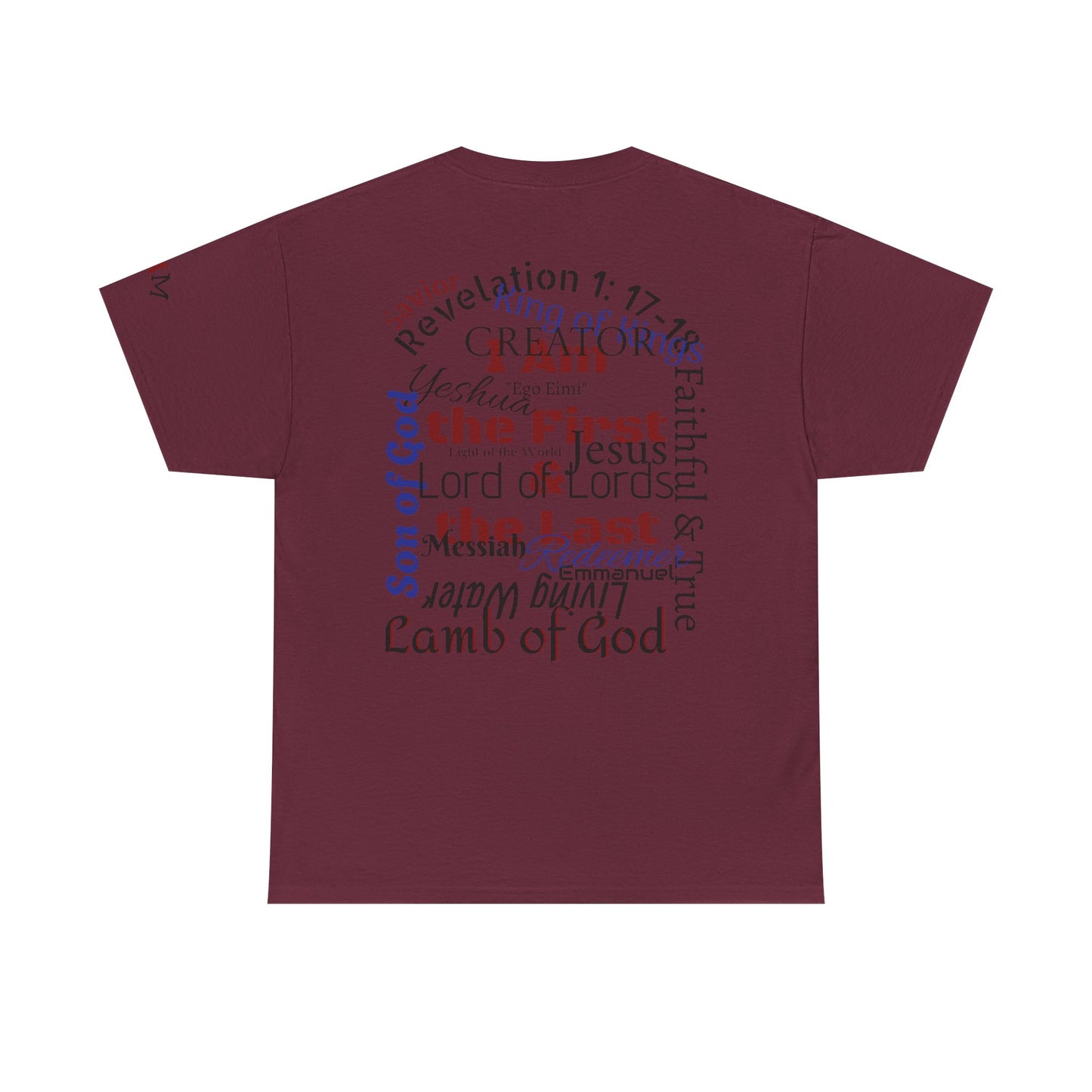 Alpha Omega T-shirt "I Am the First & the Last" Names of Jesus
