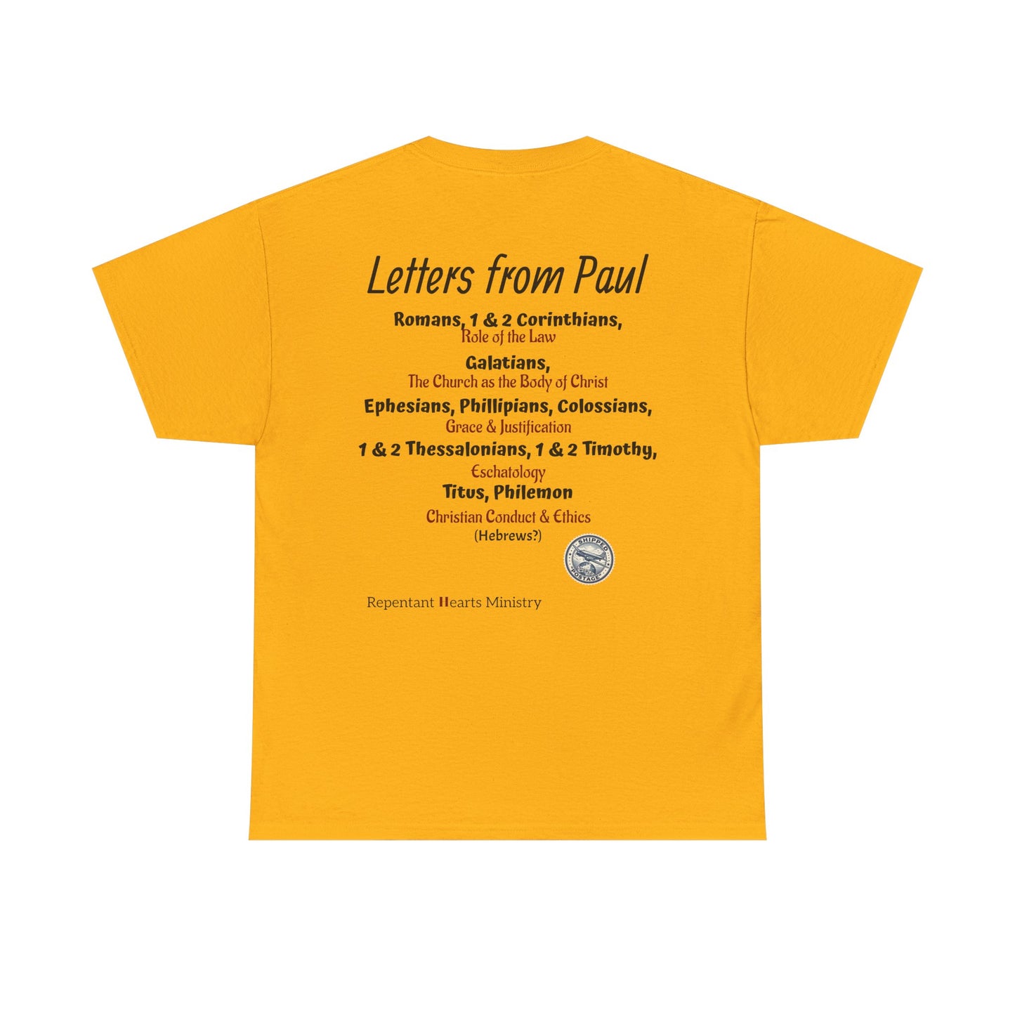 Letters from Paul T-Shirt — What Would Yours Say?
