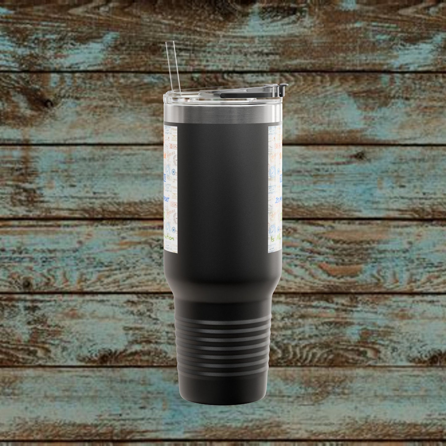 Faith Based Insulated Travel Mug – 40oz | Jesus is My Pilot Design | Perfect for Travelers & Pilots