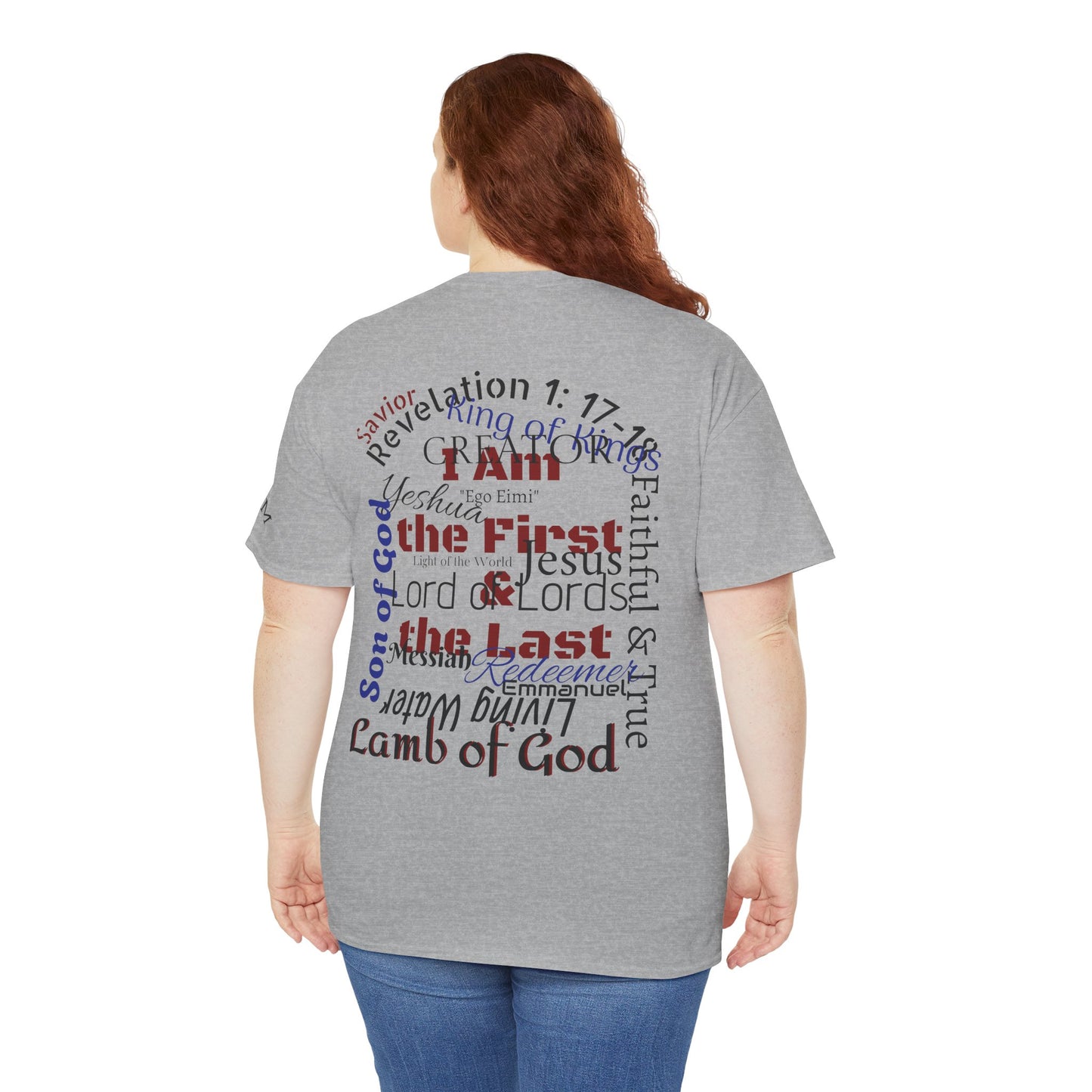 Alpha Omega T-shirt "I Am the First & the Last" Names of Jesus