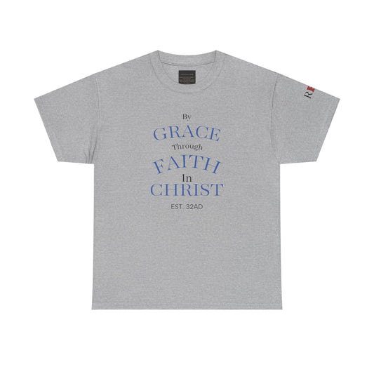 Ephesians 2:8-9 T-Shirt — "By Grace Through Faith in Christ" Christian Tee