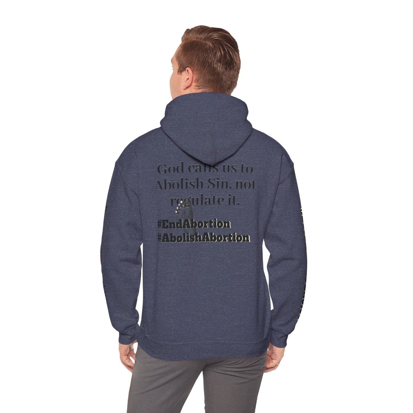 Abolish Abortion Heavy Blend™ Jeremiah 1:5 Hooded Sweatshirt