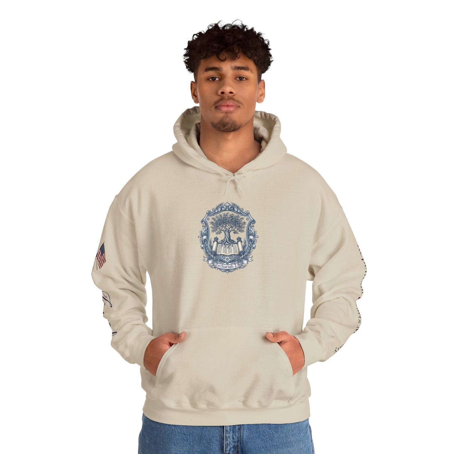 Israel Zechariah 2:8 Hoodie — Isaiah62 & Romans 9- Stand with Israel