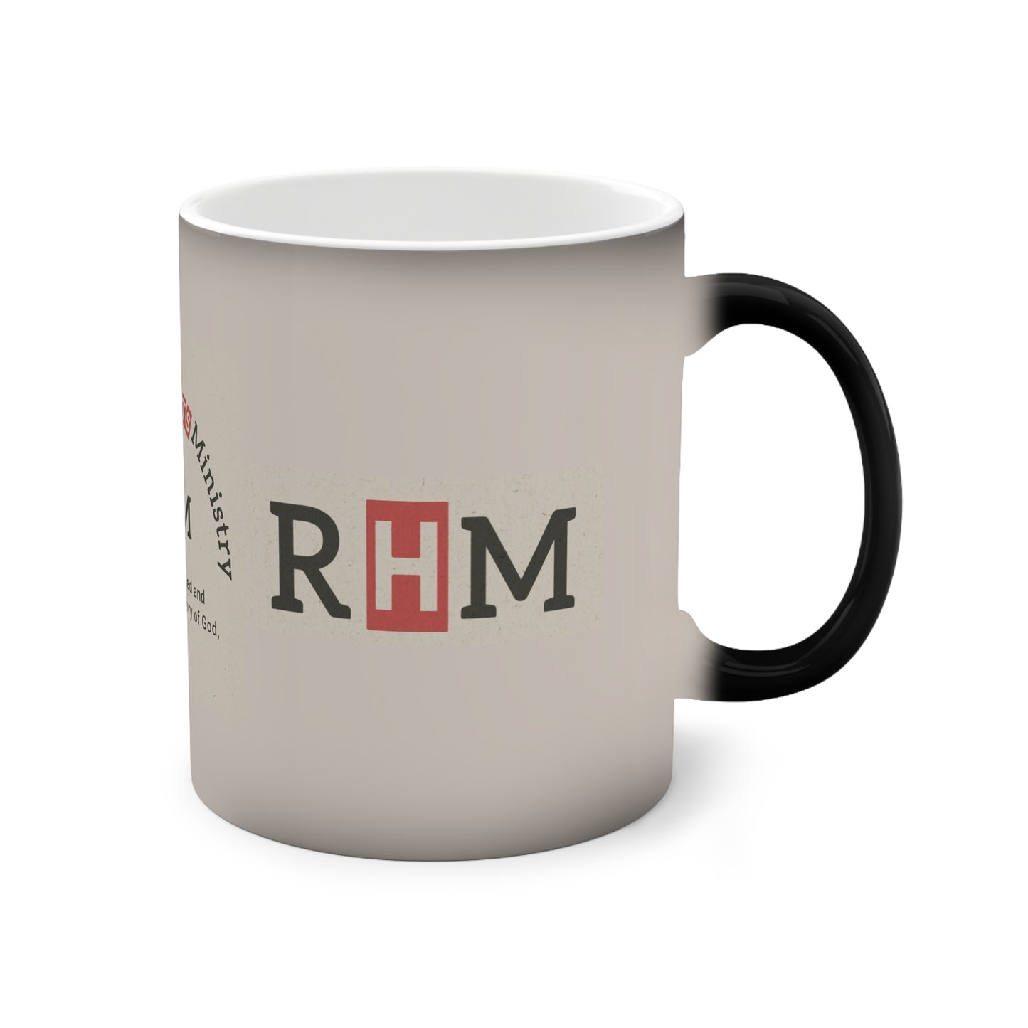 Cup 11oz- Repentant Hearts Ministry Logo Color-Changing Mug — 11oz Inspirational Scripture Gift (Romans 3:23)