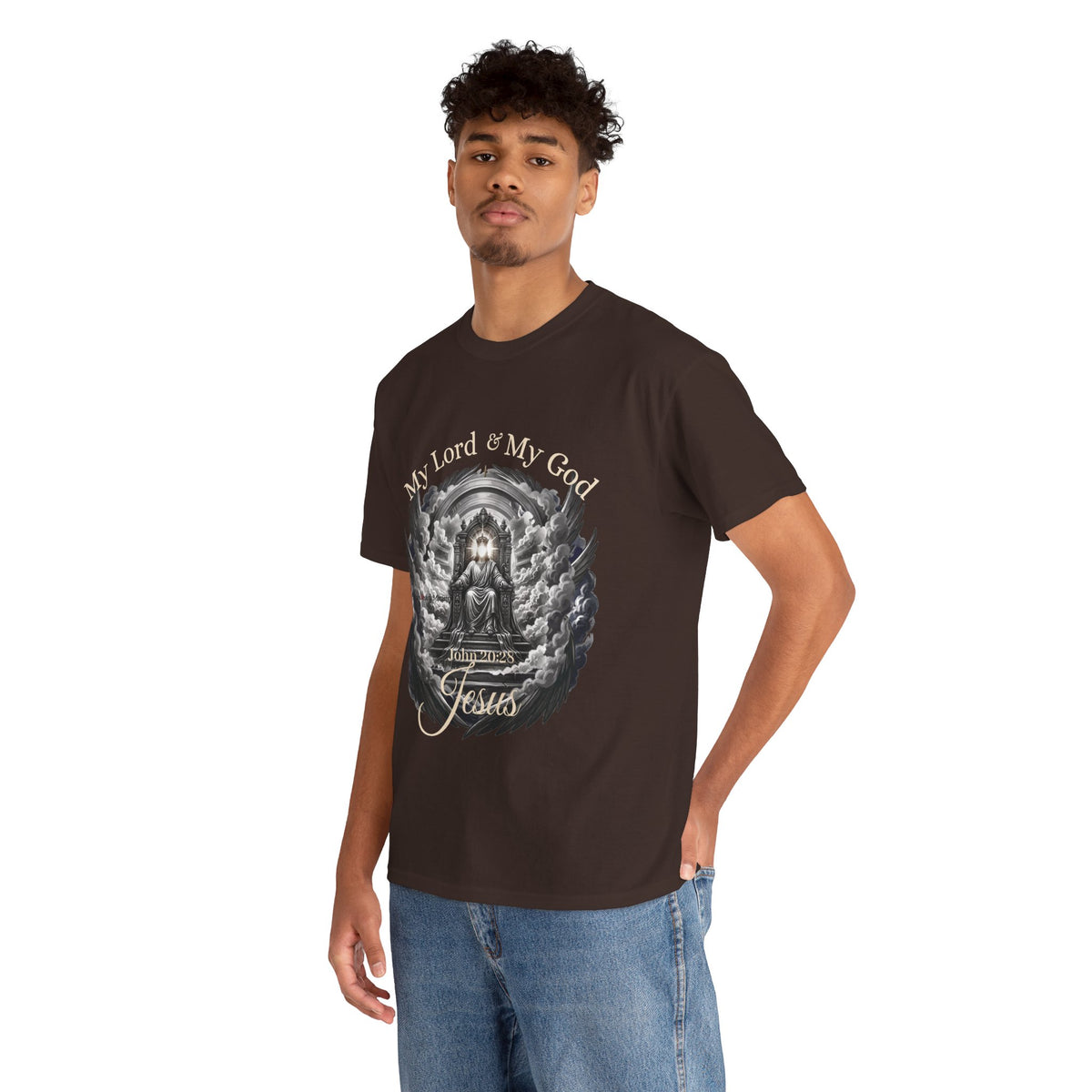 Jesus on the Throne "My Lord & My God" Christian Faith Tee