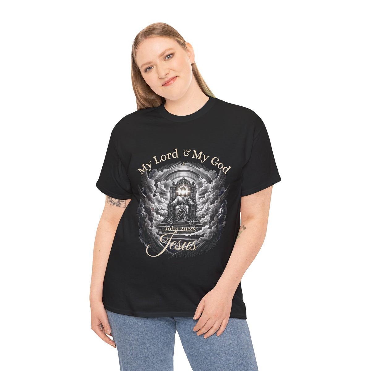Jesus on the Throne "My Lord & My God" Christian Faith Tee