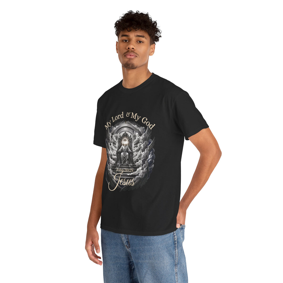 Jesus on the Throne "My Lord & My God" Christian Faith Tee