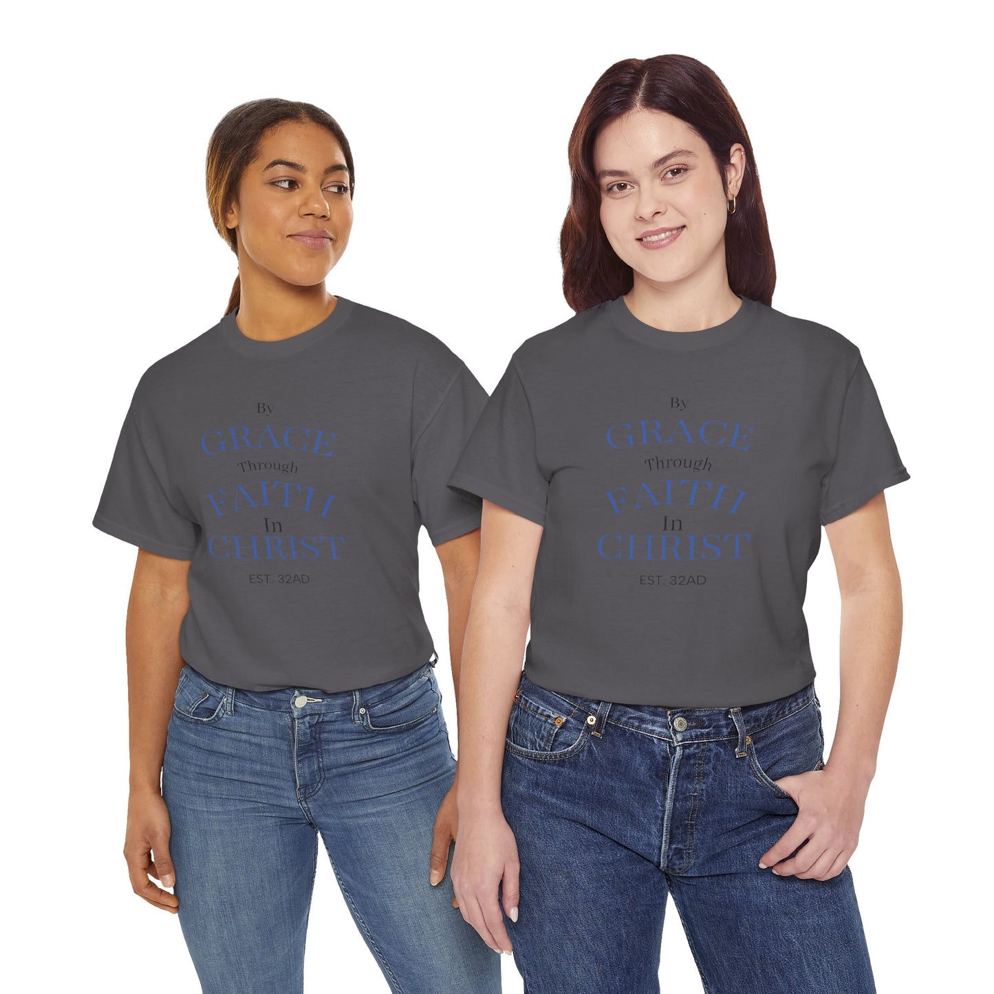 Ephesians 2:8-9 T-Shirt — "By Grace Through Faith in Christ" Christian Tee