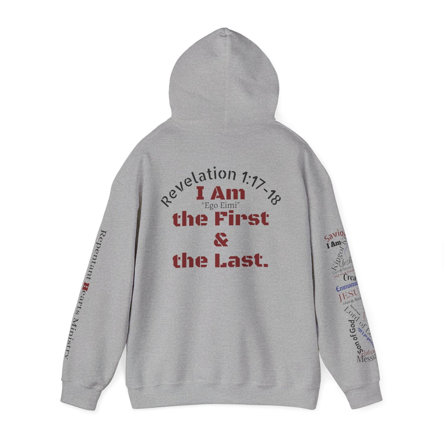 Alpha Omega Hoodie — "I Am the First & the Last" Names of Jesus