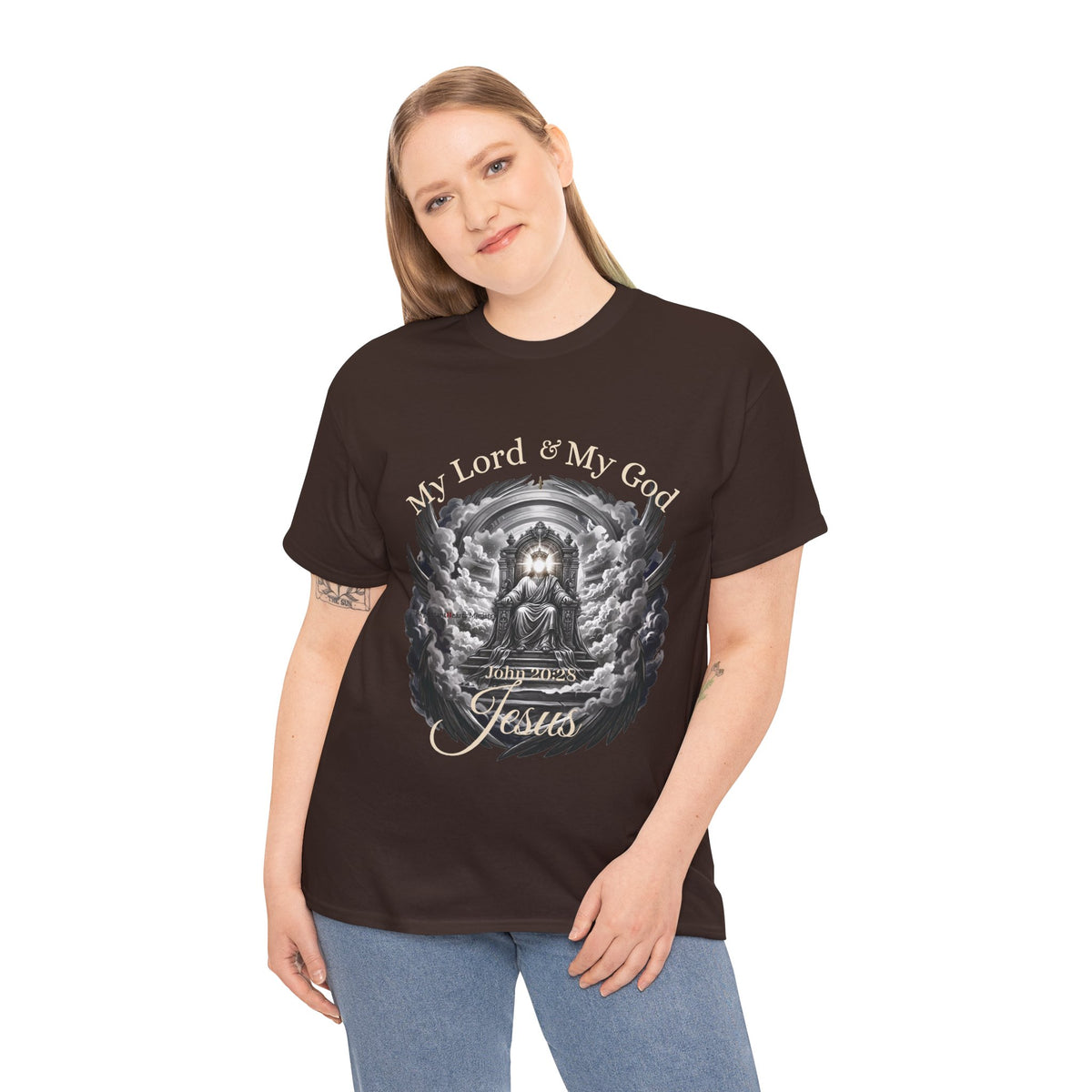 Jesus on the Throne "My Lord & My God" Christian Faith Tee