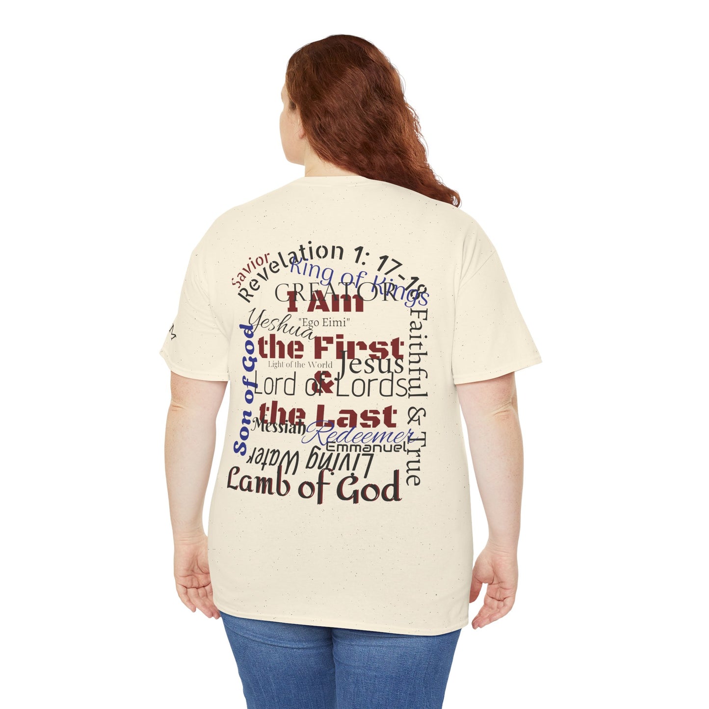 Alpha Omega T-shirt "I Am the First & the Last" Names of Jesus