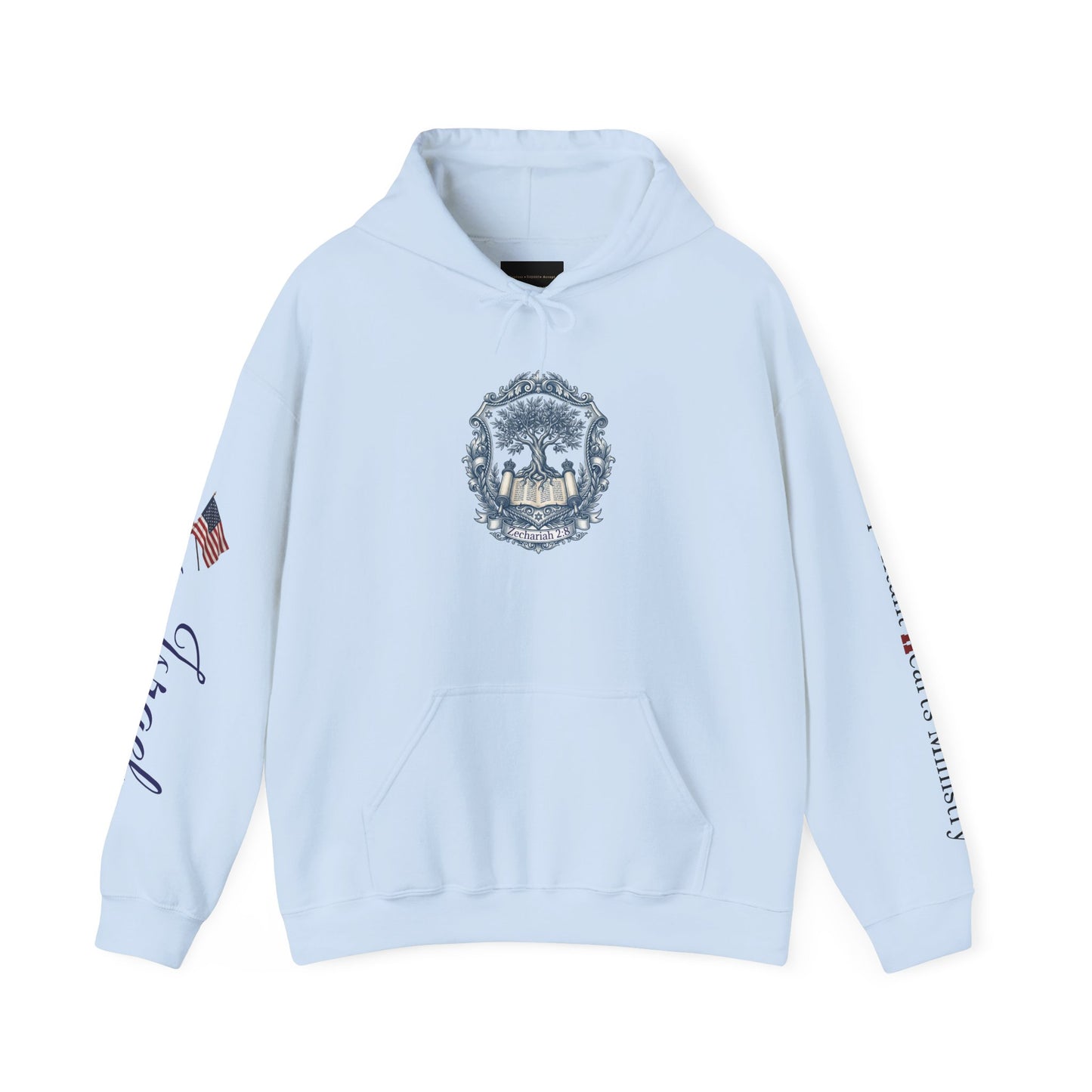 Israel Zechariah 2:8 Hoodie — Isaiah62 & Romans 9- Stand with Israel