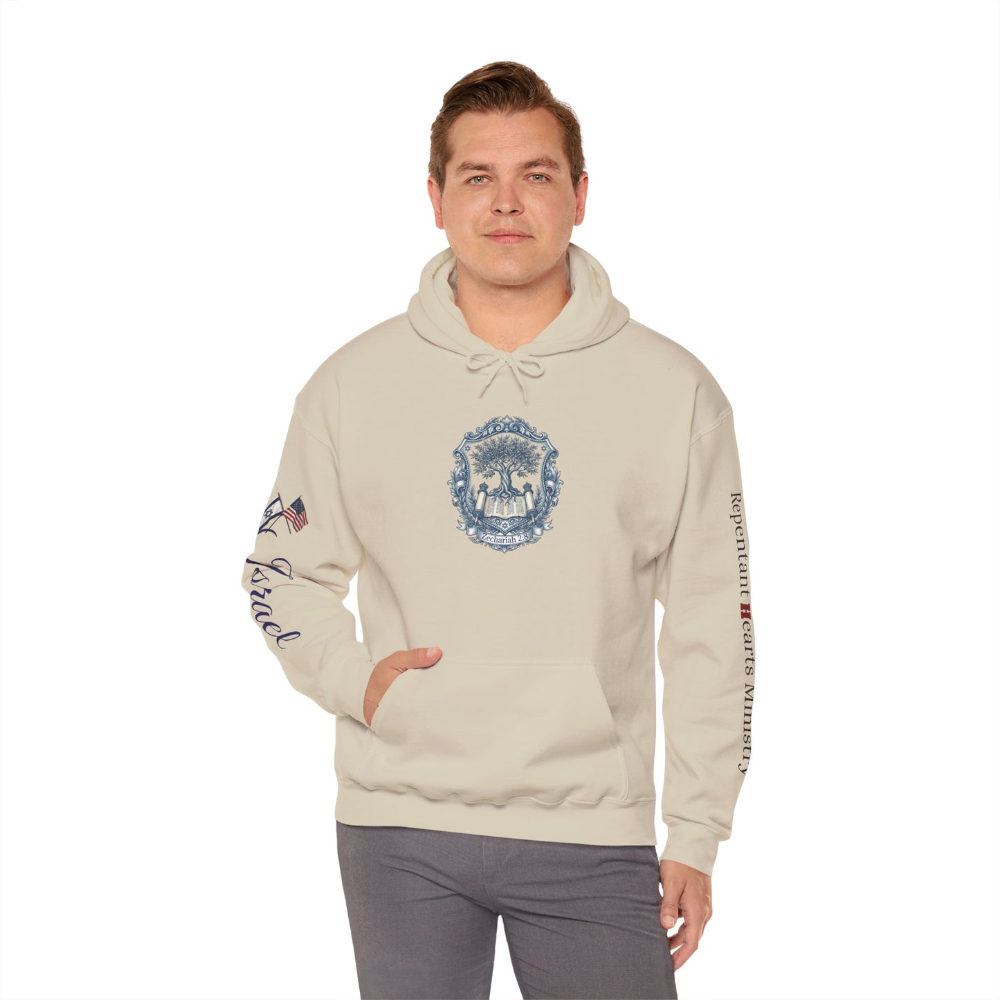 Israel Zechariah 2:8 Hoodie — Isaiah62 & Romans 9- Stand with Israel