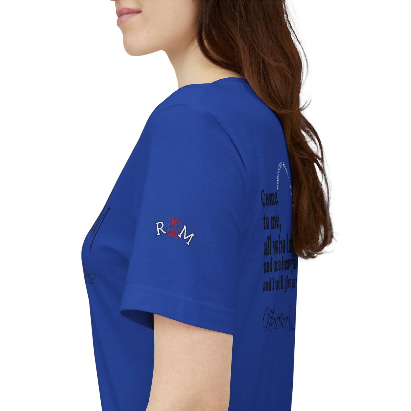 Matt 11:28- Repentant Hearts Ministry T‑Shirt — Scripture Tee