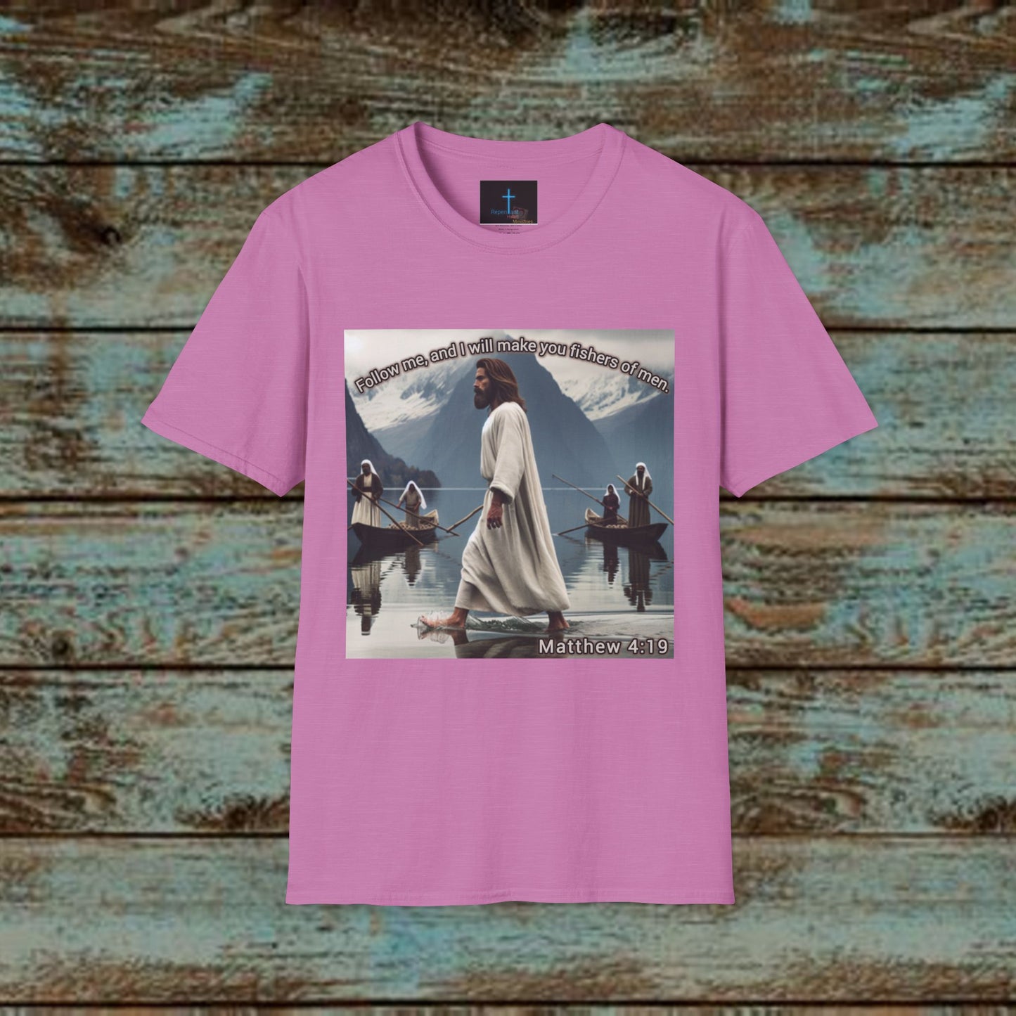 Matthew 4:19 - Jesus T-Shirt -  Design