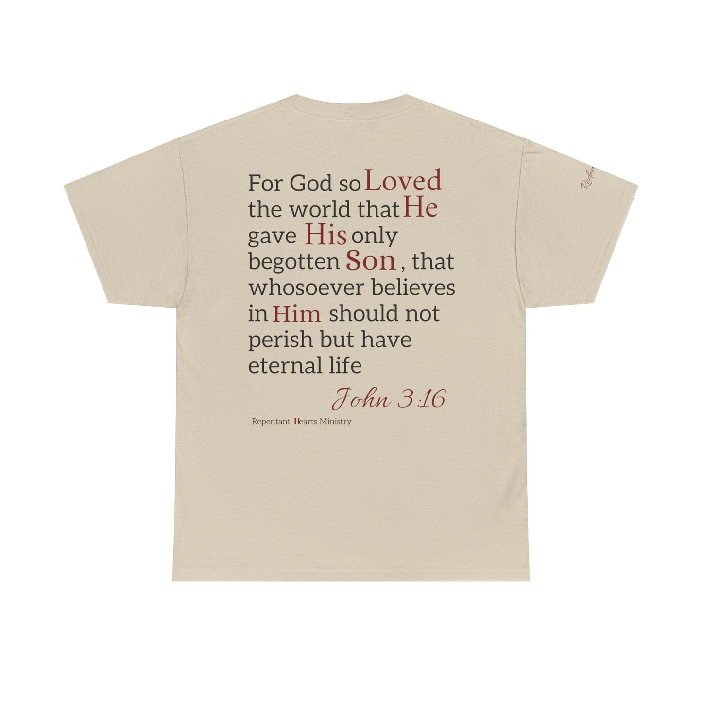 Redemption John 3:16 T-Shirt — Scripture Tee