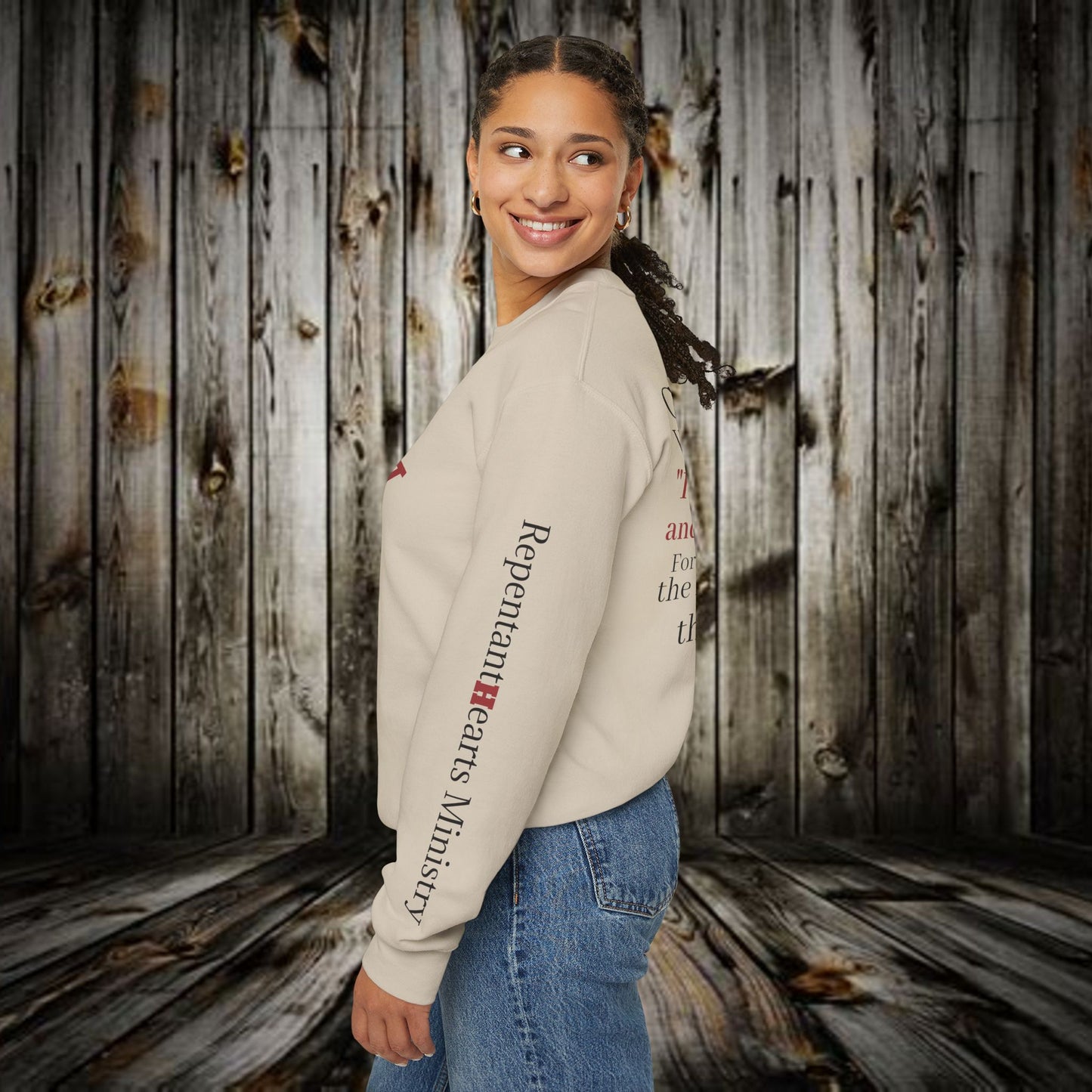 Mercy Crewneck Sweatshirt (Matthew 9:13) — "I Desire Mercy, Not Sacrifice" Inspirational Bible Verse Sweatshirt