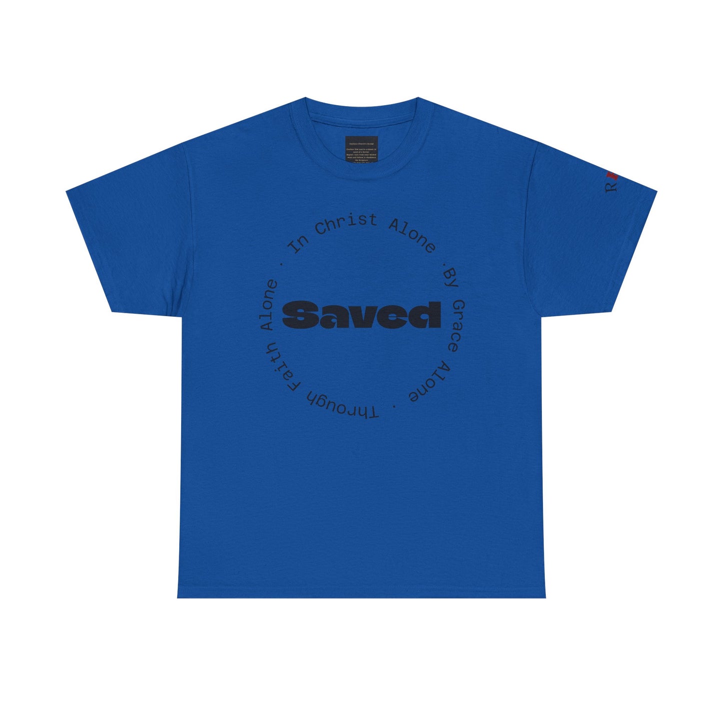 "Saved" Ephesians 2:8 T‑Shirt — Scripture back