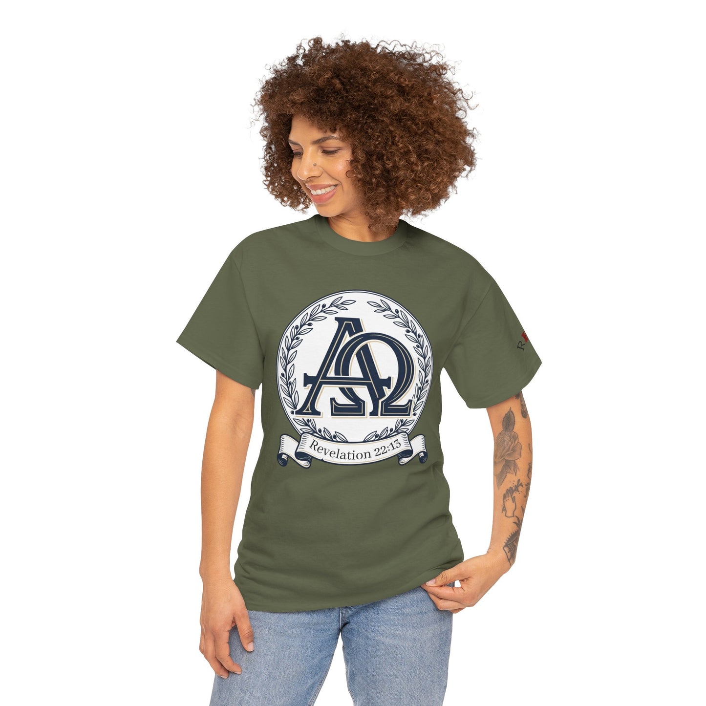 Alpha Omega T-shirt "I Am the First & the Last" Names of Jesus