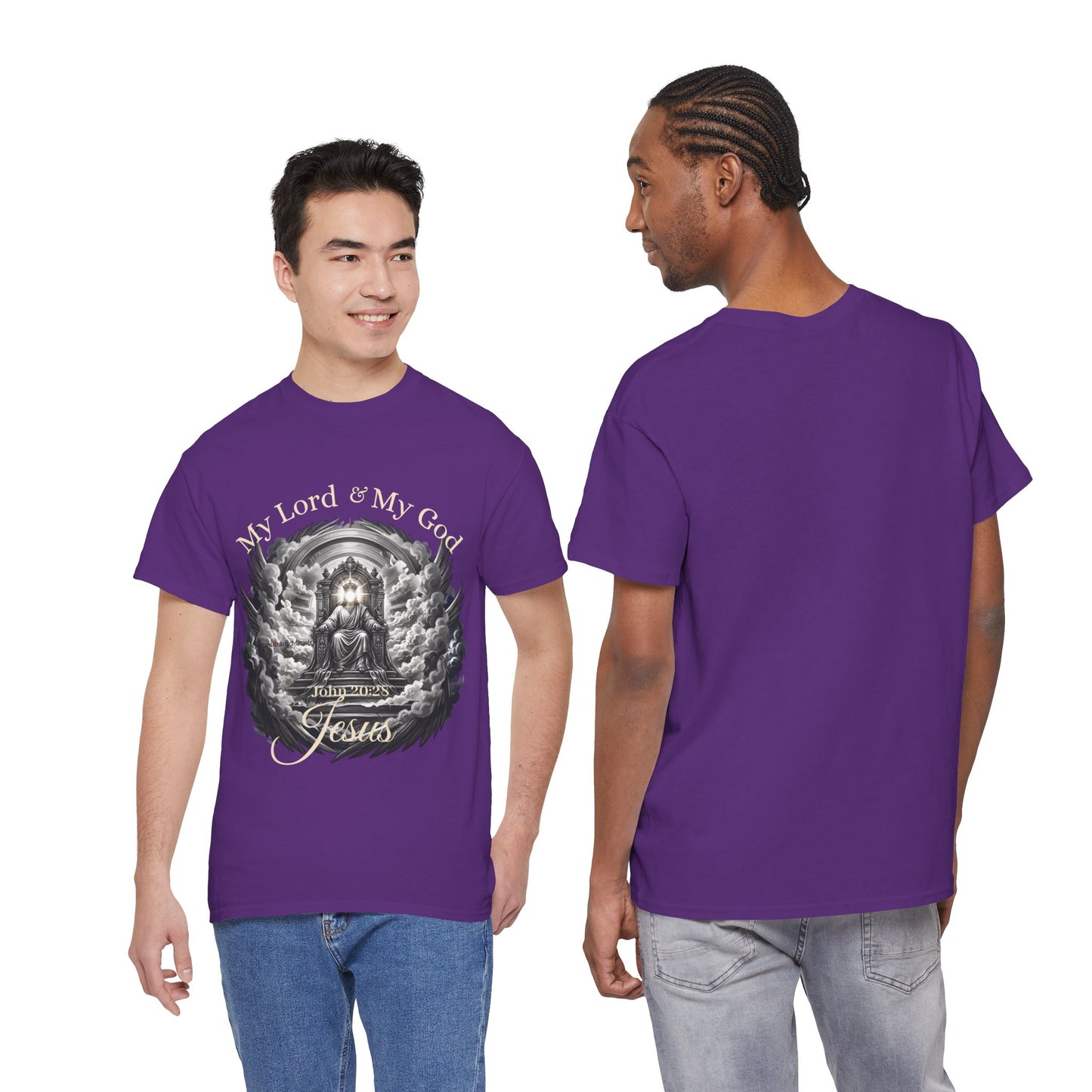 Jesus on the Throne "My Lord & My God" Christian Faith Tee