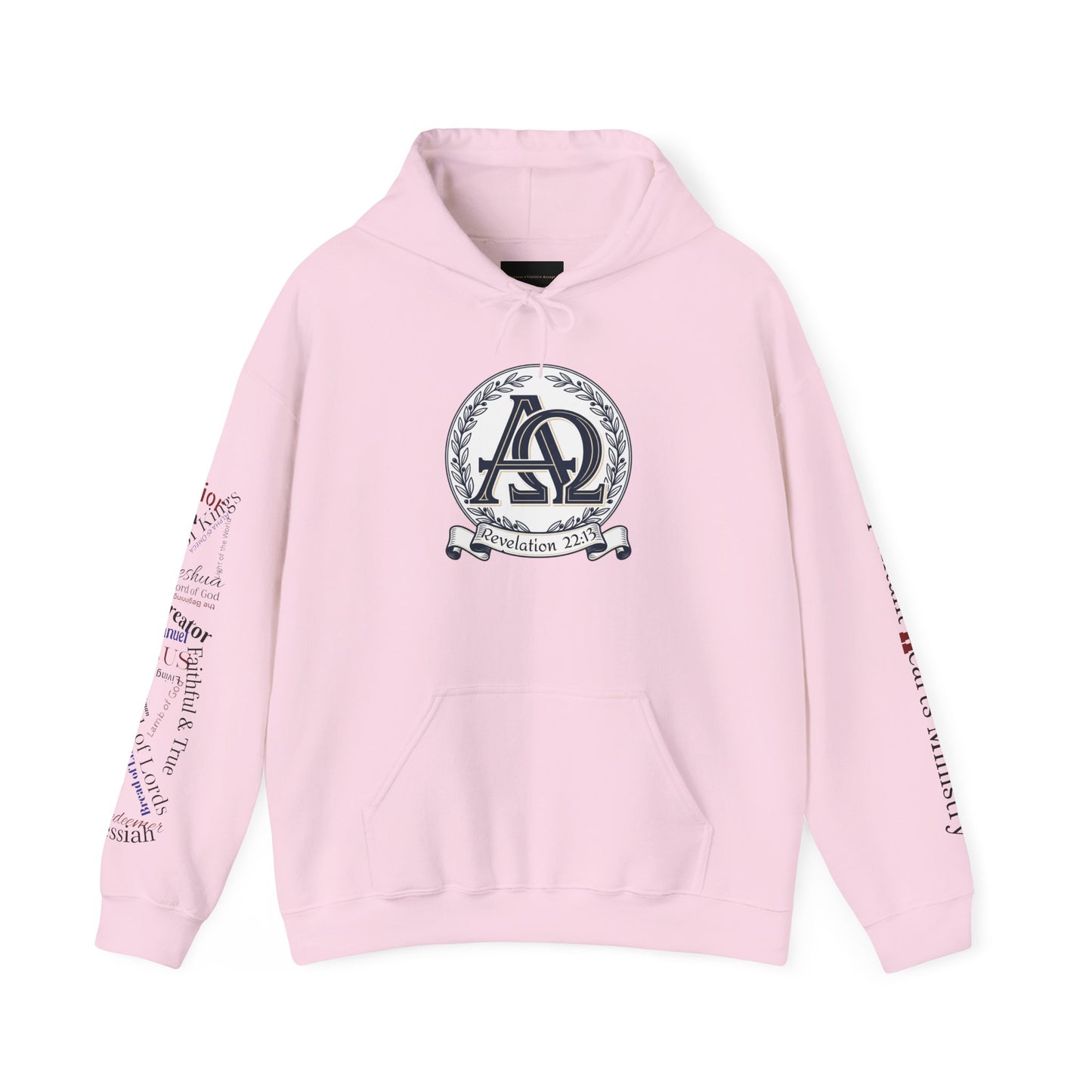 Alpha Omega Hoodie — "I Am the First & the Last" Names of Jesus