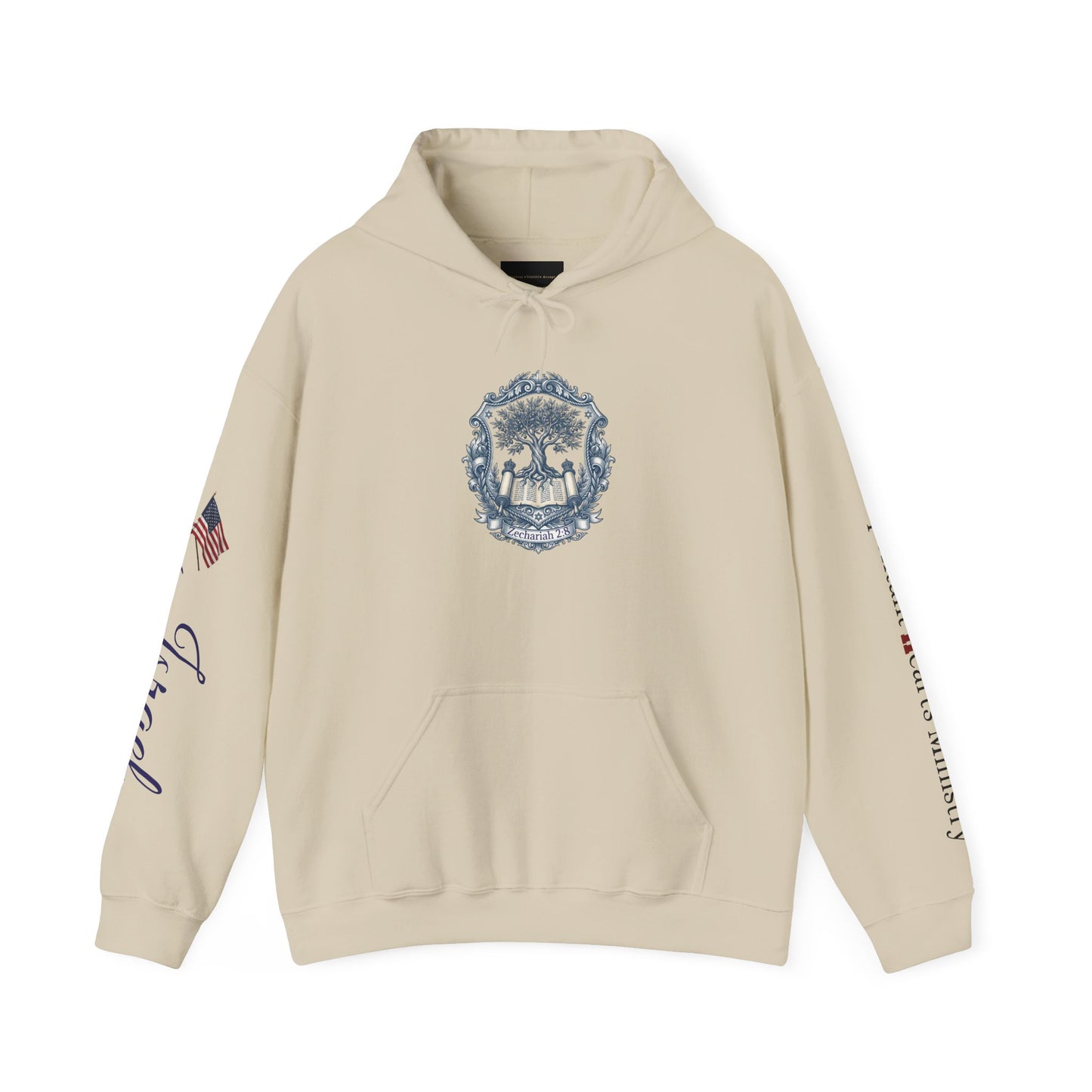 Israel Zechariah 2:8 Hoodie — Isaiah62 & Romans 9- Stand with Israel