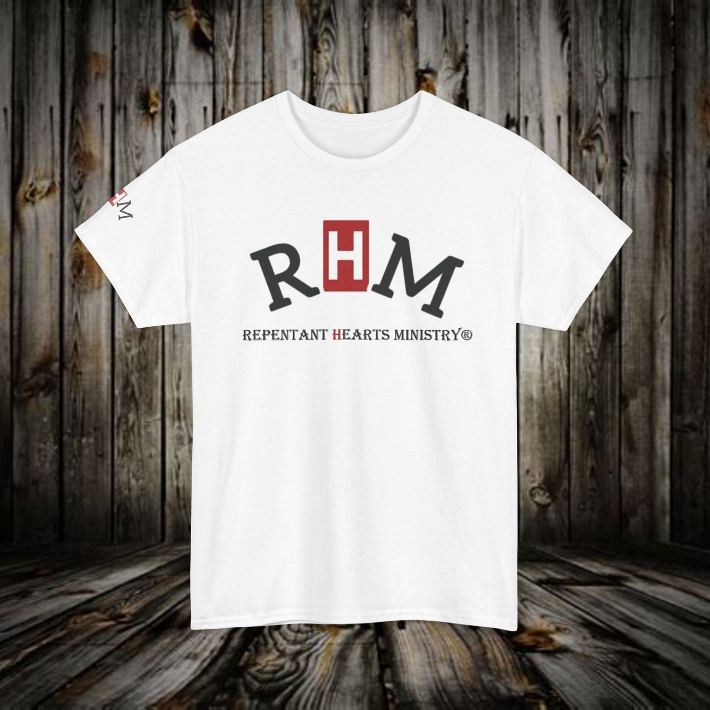 Biblical- Repentant Hearts Ministry T‑Shirt —  Christian Tee with Scripture & Shofar Design