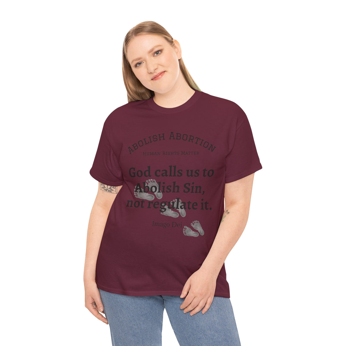 Abolish Abortion II T-Shirt — Jeremiah 1:5 Christian Message