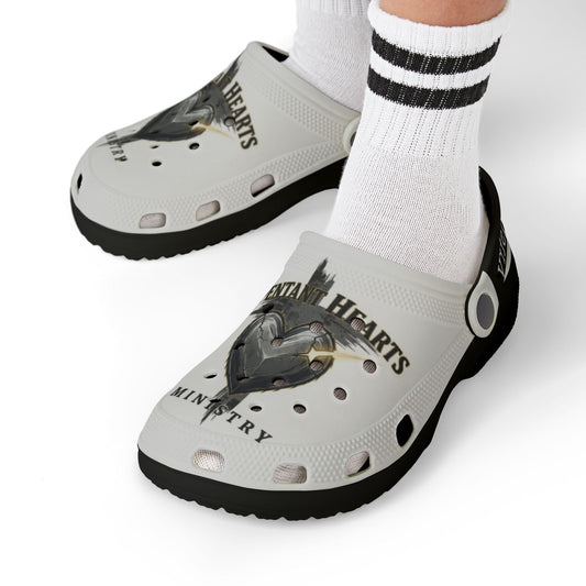 Shoes-Kid's RHM Clogs — Repentant Hearts Ministry Graphic Shoes