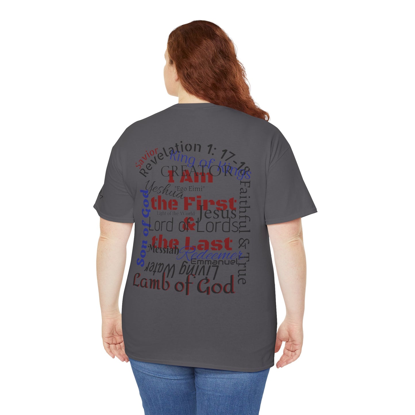 Alpha Omega T-shirt "I Am the First & the Last" Names of Jesus