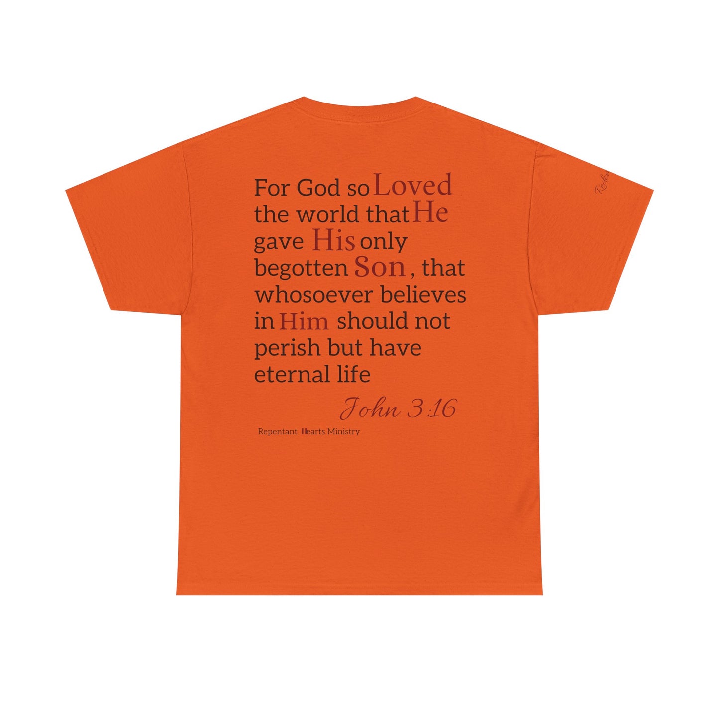 Redemption John 3:16 T-Shirt — Scripture Tee
