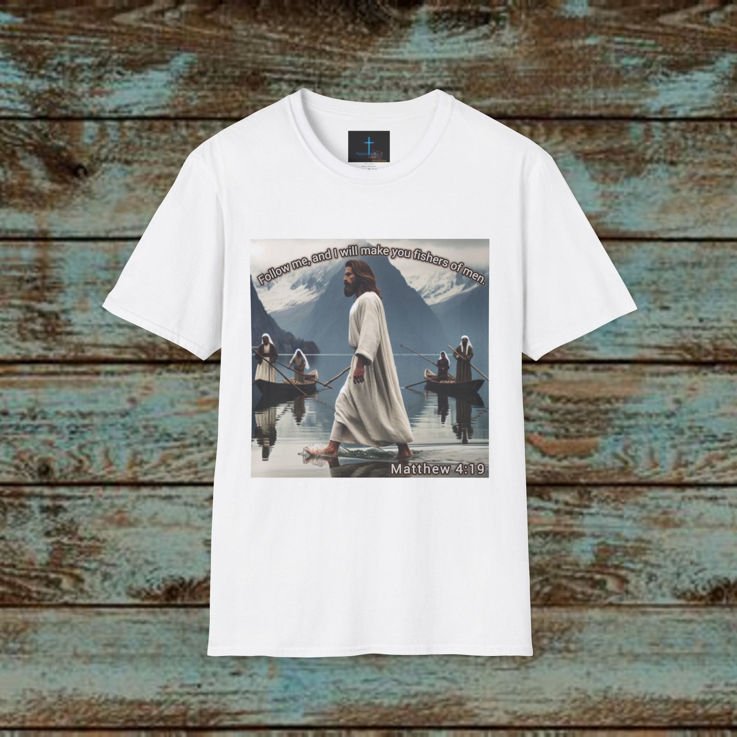 Matthew 4:19 - Jesus T-Shirt -  Design