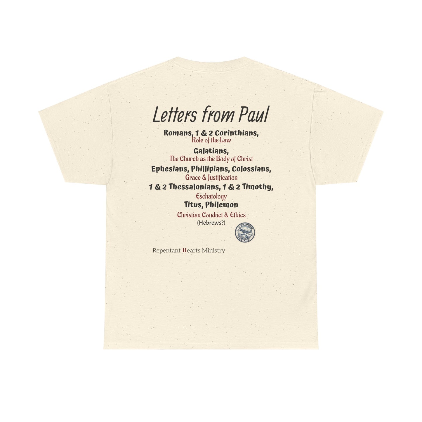 Letters from Paul T-Shirt — What Would Yours Say?