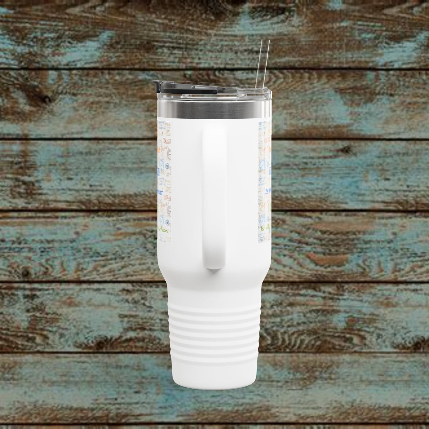 Faith Based Insulated Travel Mug – 40oz | Jesus is My Pilot Design | Perfect for Travelers & Pilots