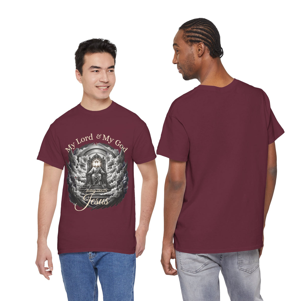 Jesus on the Throne "My Lord & My God" Christian Faith Tee