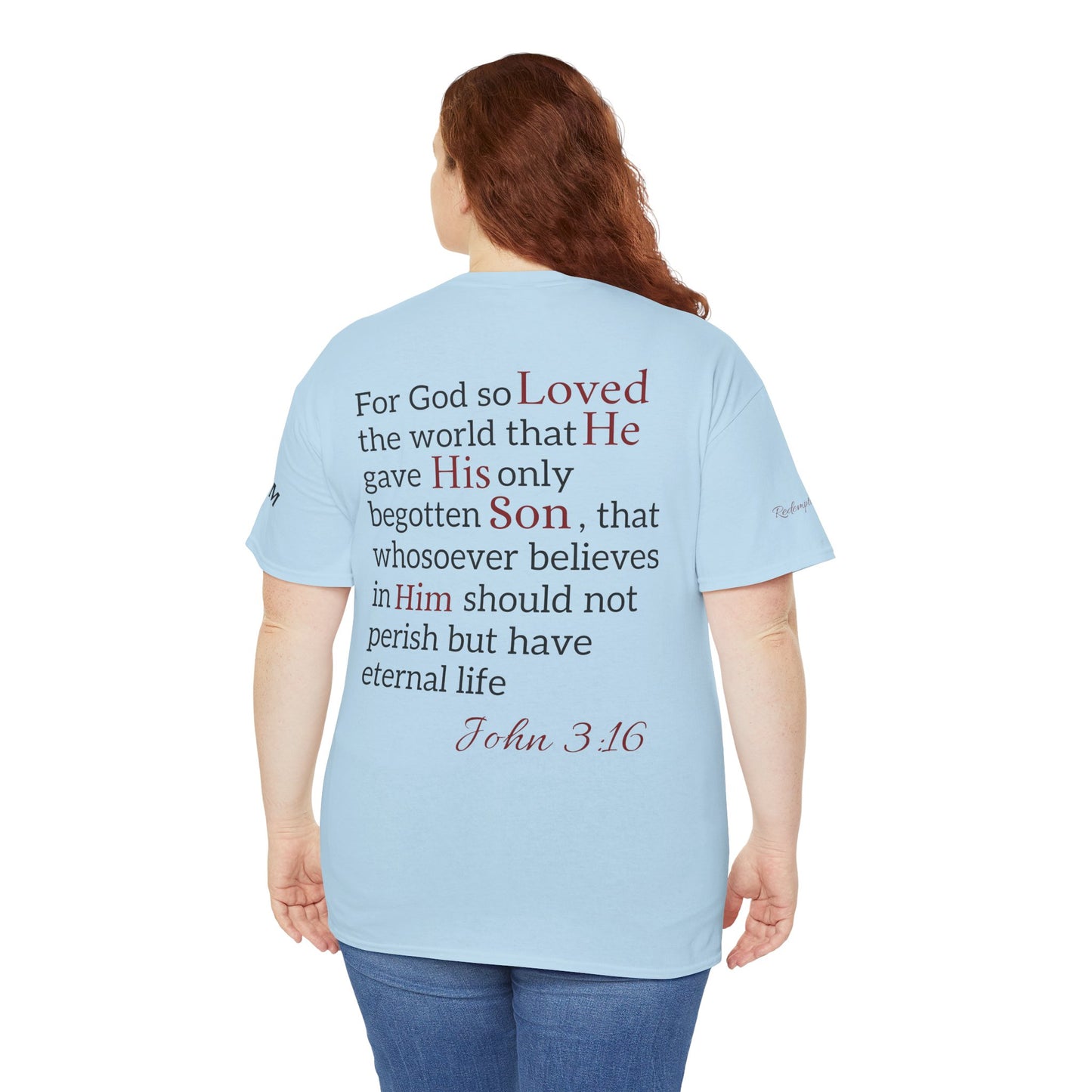 Redemption John 3:16 T-Shirt — Scripture Tee